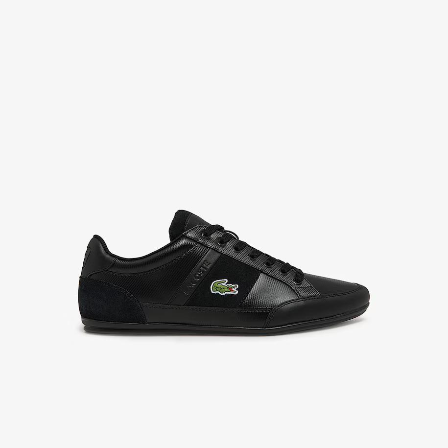 Giày Lacoste Chaymon Bl Leather Tonal Sneakers Nam Đen