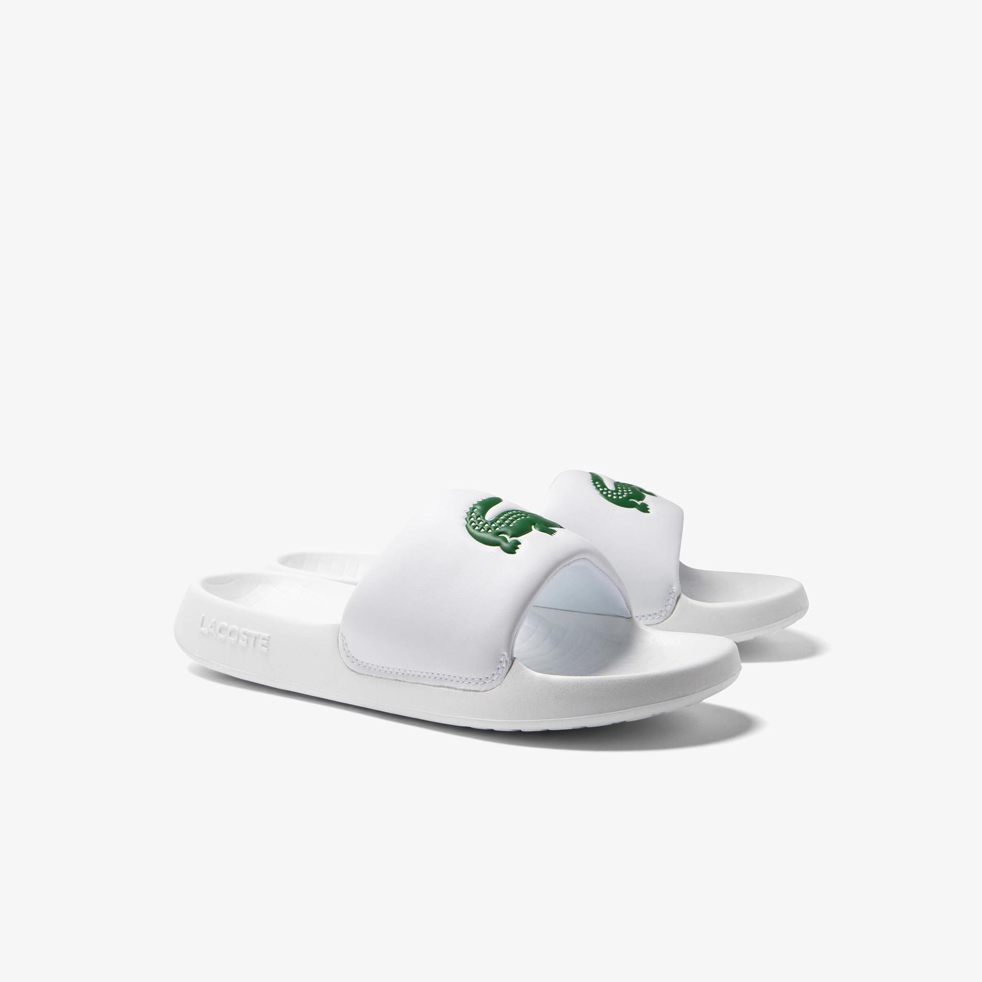 Dép Lacoste Croco 1.0 Slides Nam Trắng