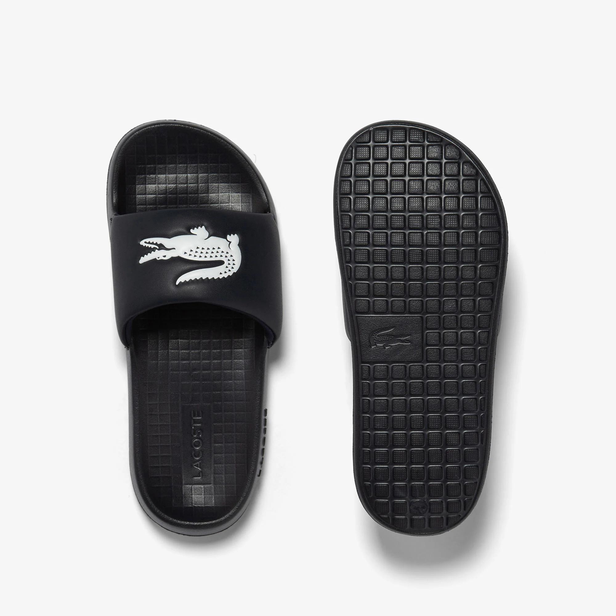 Dép Lacoste Croco 1.0 Slides Nam Đen