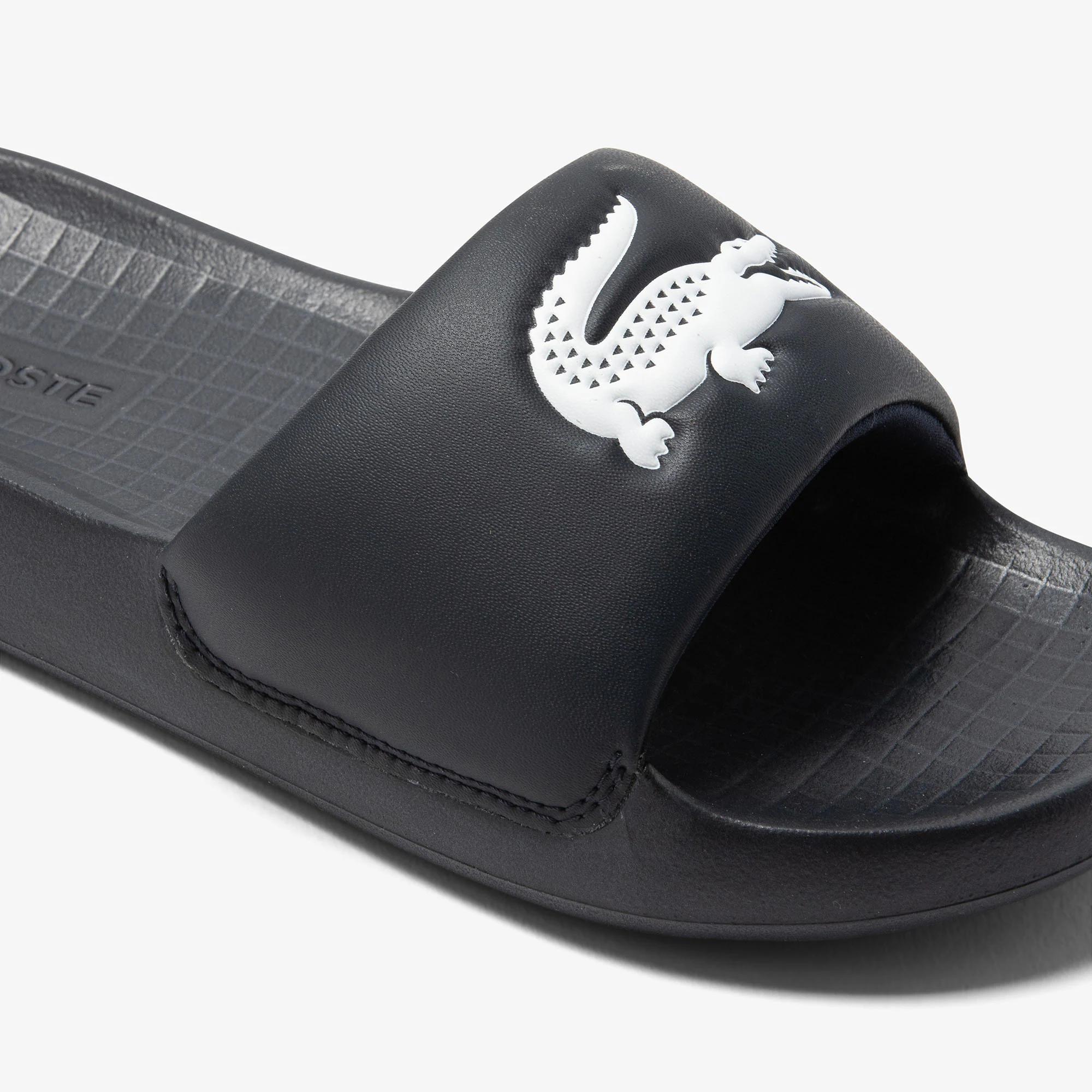 Dép Lacoste Croco 1.0 Slides Nam Đen