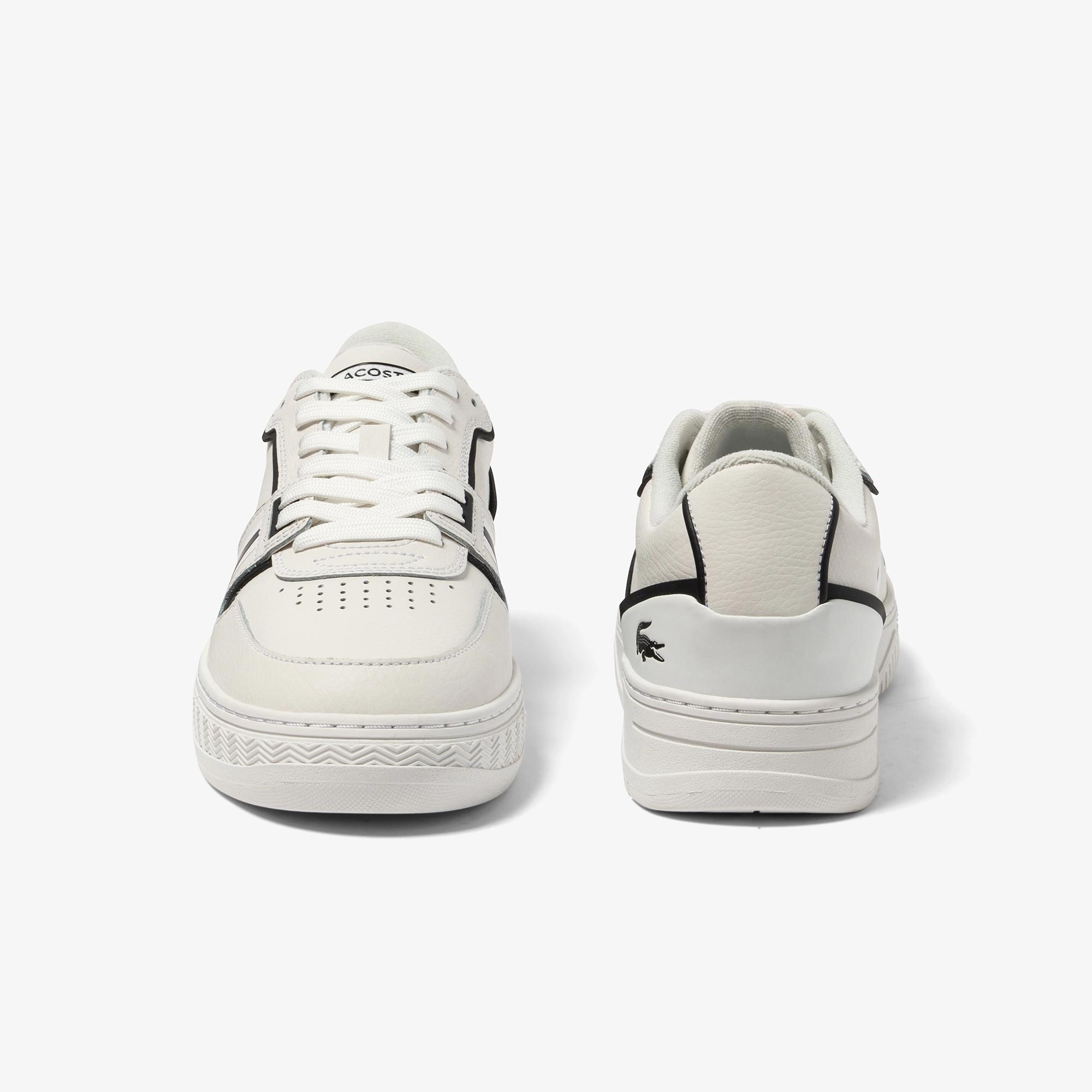 Giày Lacoste L001 Baseline Leather Sneakers Nam Trắng Đen