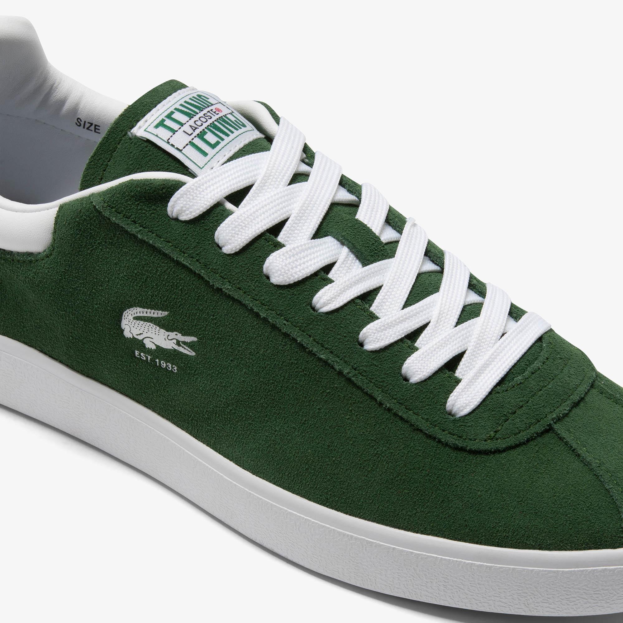 Giày Lacoste Baseshot Suede Sneakers Nam Xanh Đậm