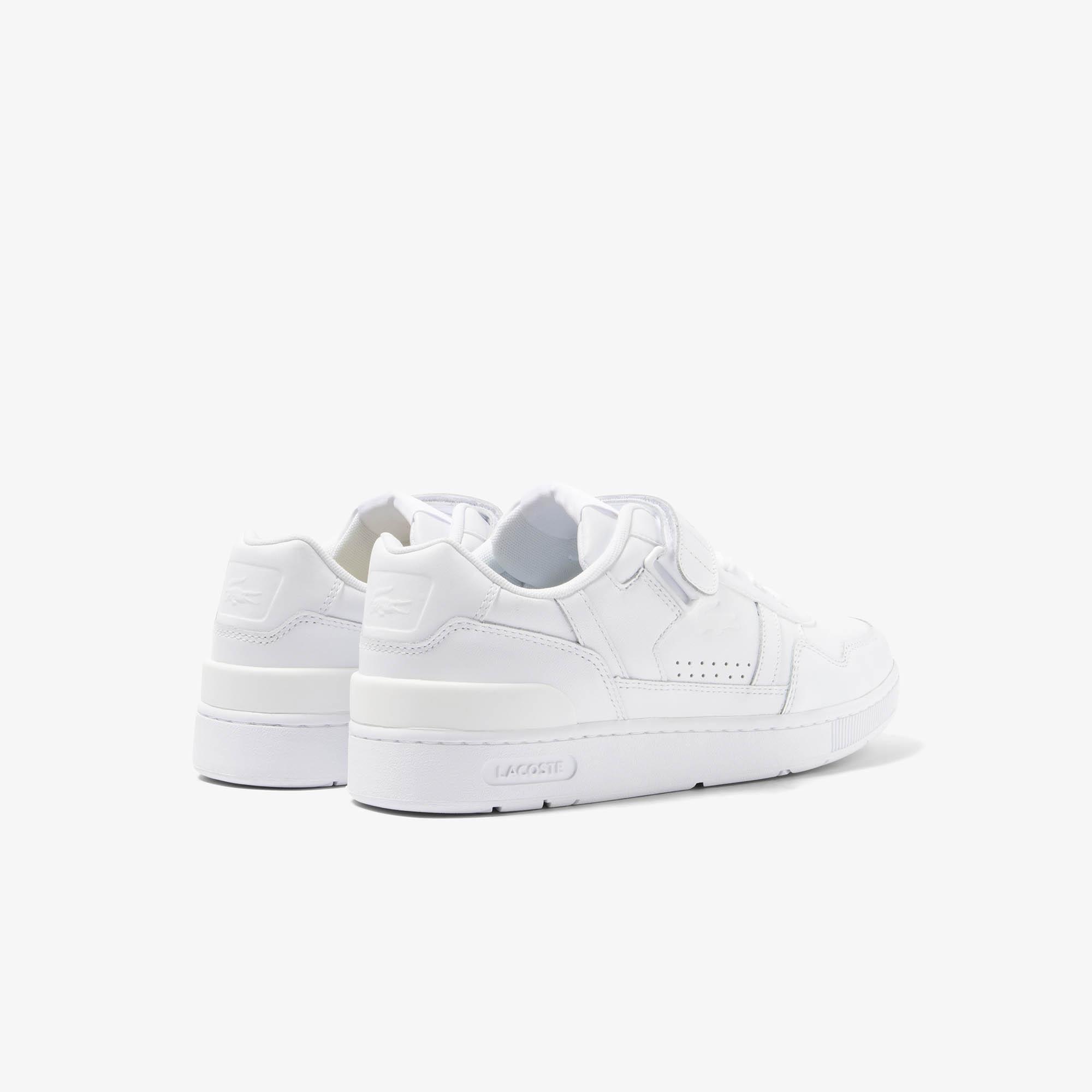 Giày Lacoste T-Clip Velcro Leather Sneakers Nam Trắng