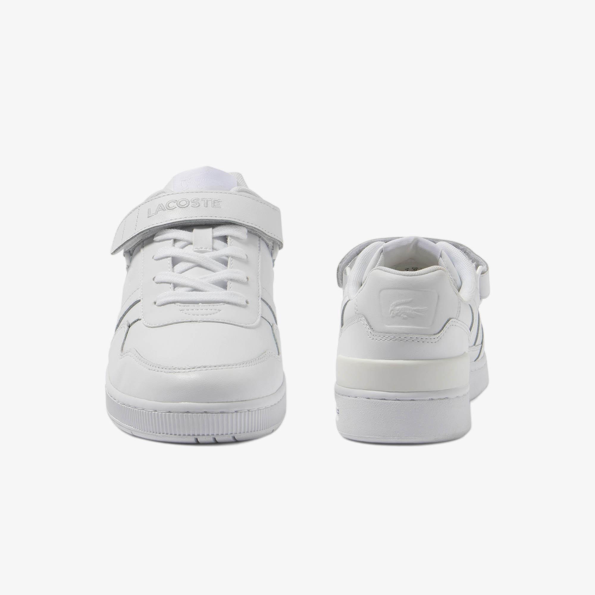 Giày Lacoste T-Clip Velcro Leather Sneakers Nam Trắng