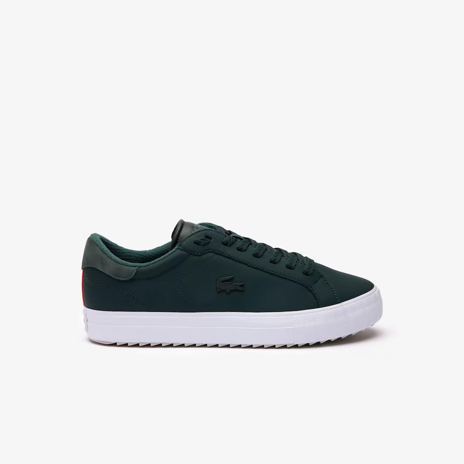 Giày Lacoste Powercourt Winter Leather Outdoor Sneakers Nam Xanh Lá