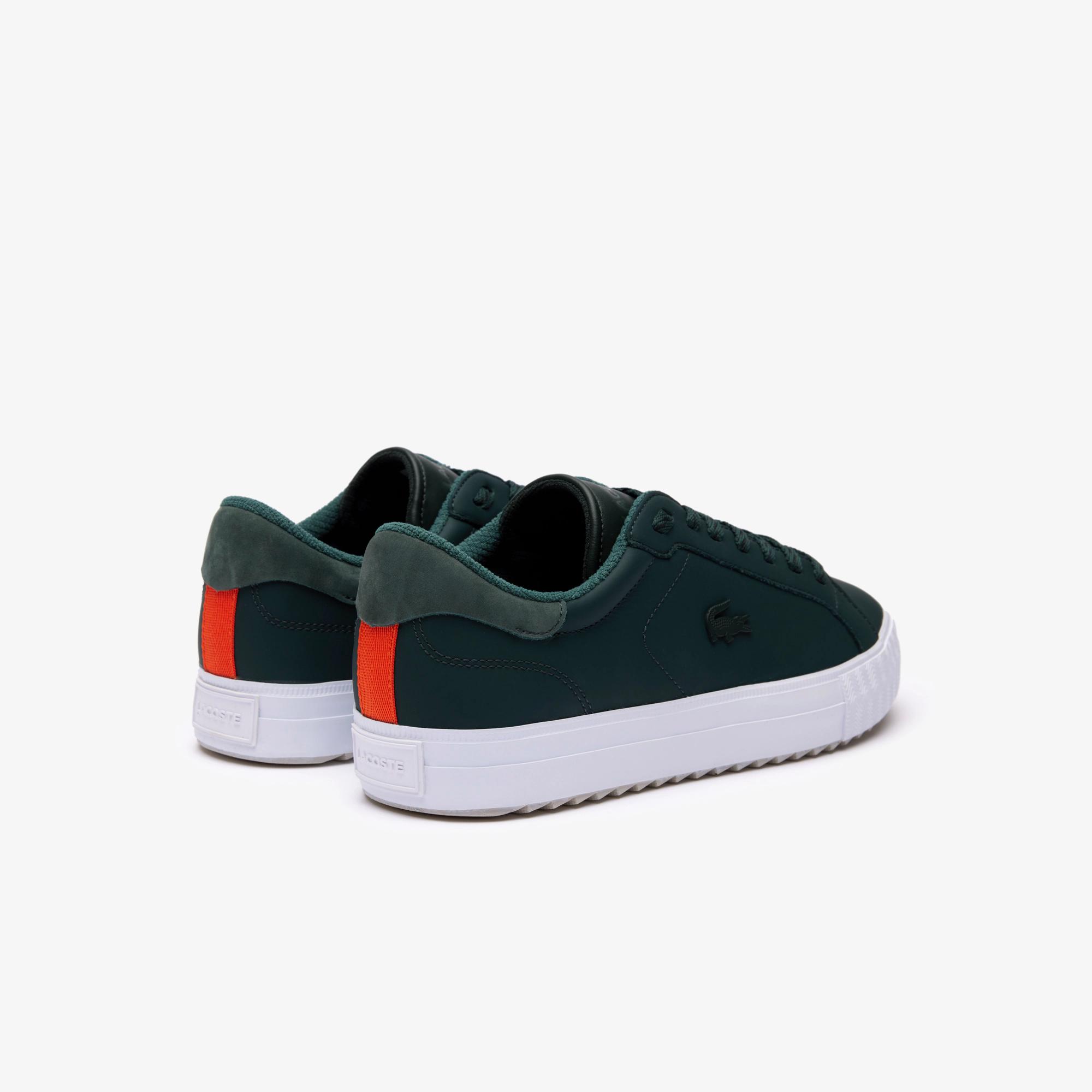 Giày Lacoste Powercourt Winter Leather Outdoor Sneakers Nam Xanh Lá