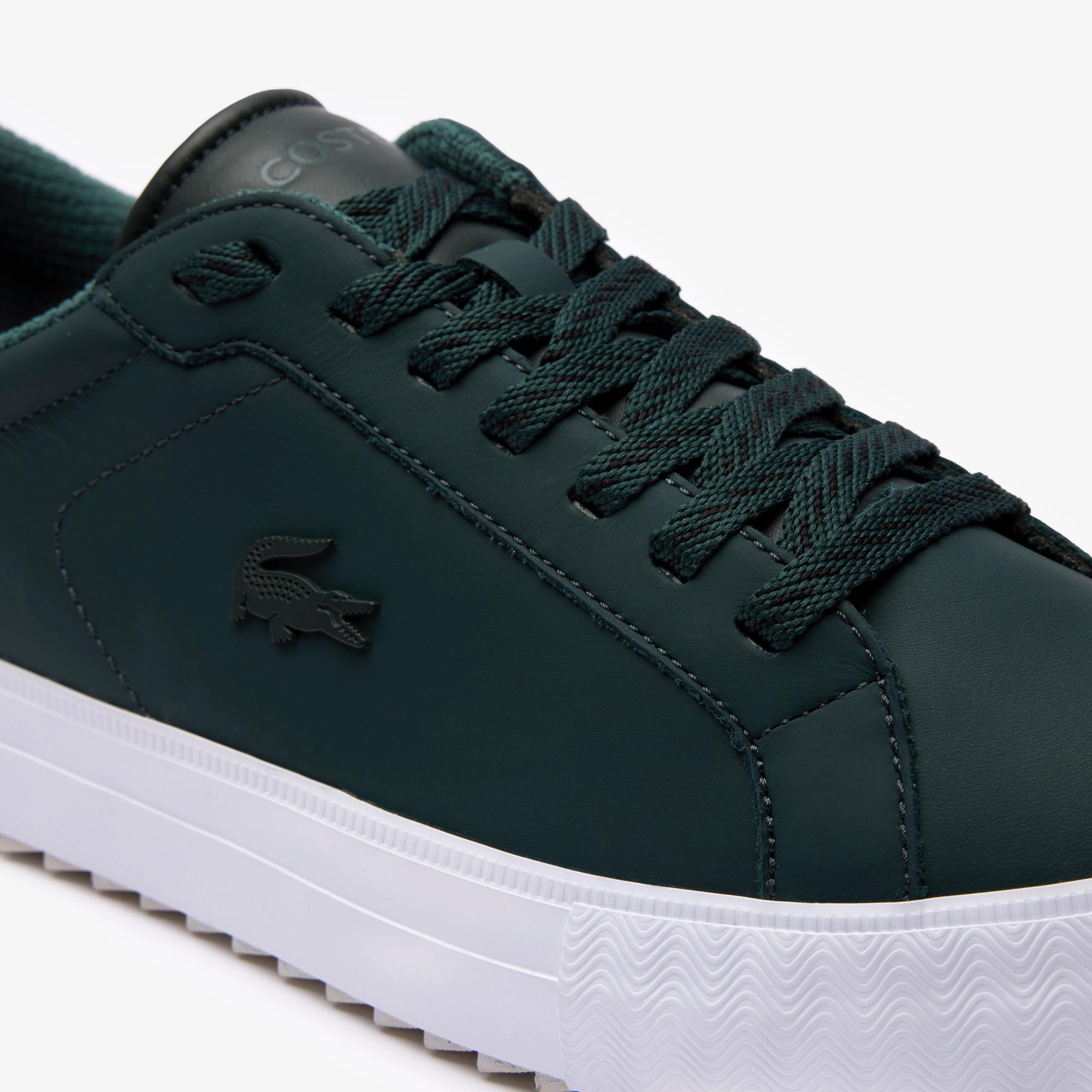 Giày Lacoste Powercourt Winter Leather Outdoor Sneakers Nam Xanh Lá