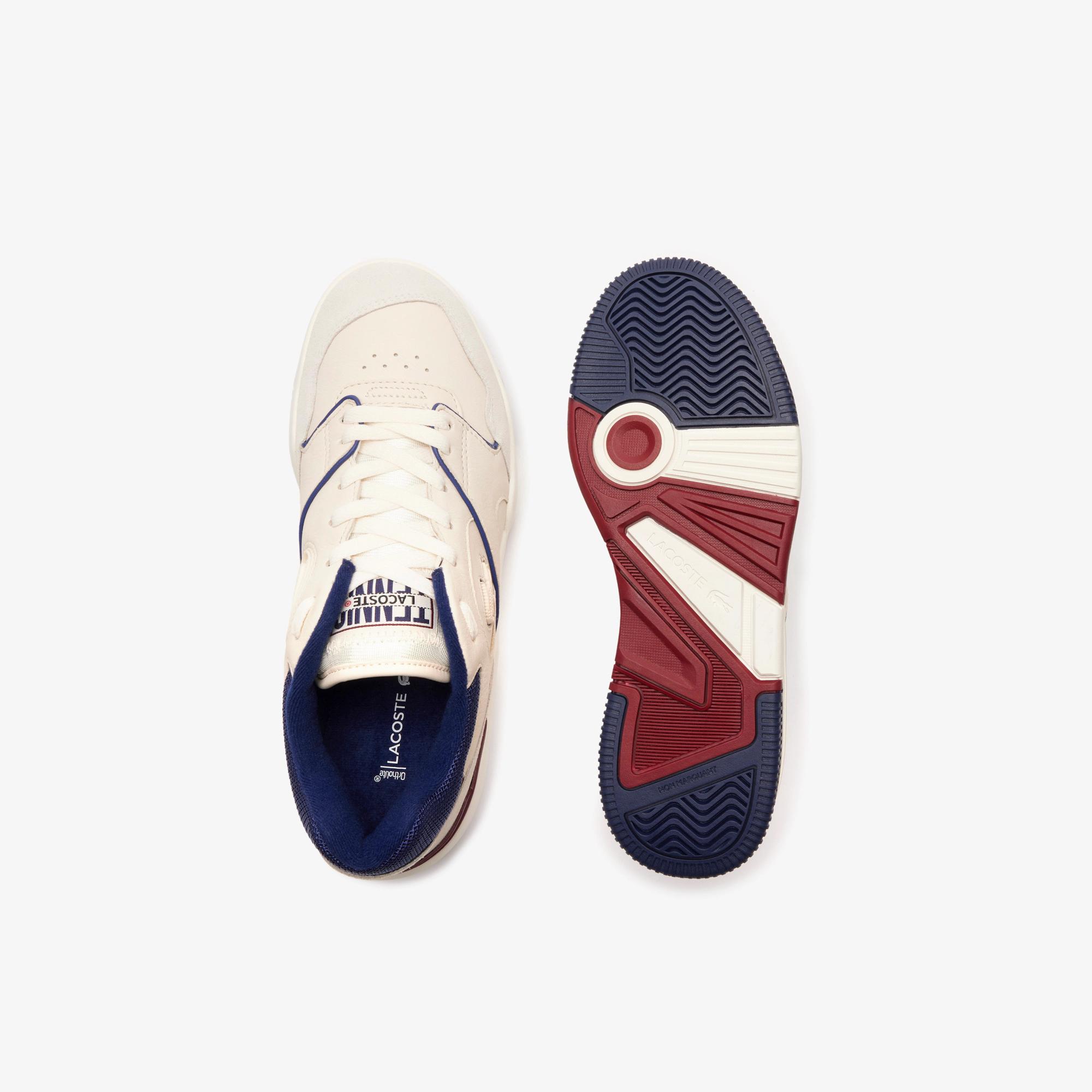 Giày Lacoste Lineshot Eyelet Upper Sneakers Nam Trắng Xanh Đỏ