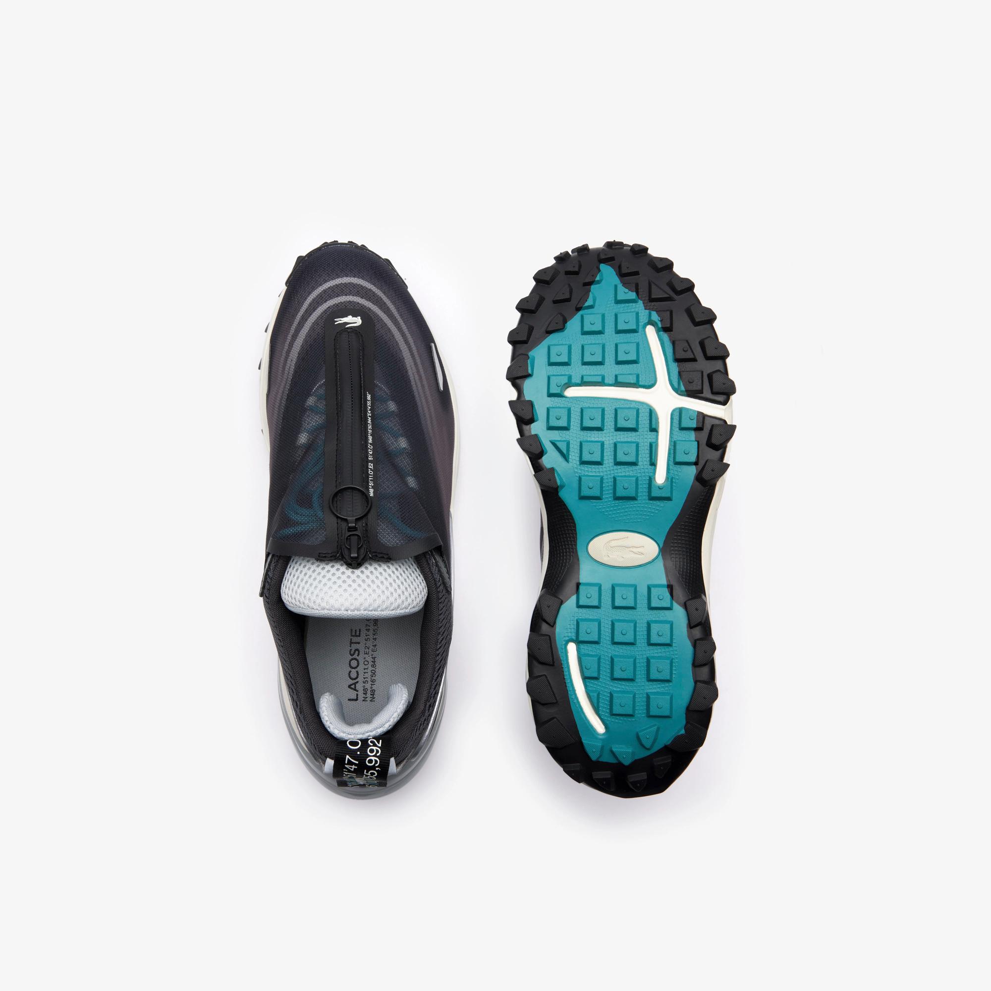 Giày Lacoste Outdoor Audyssor Trail Textile Sneakers Nam Đen Xám