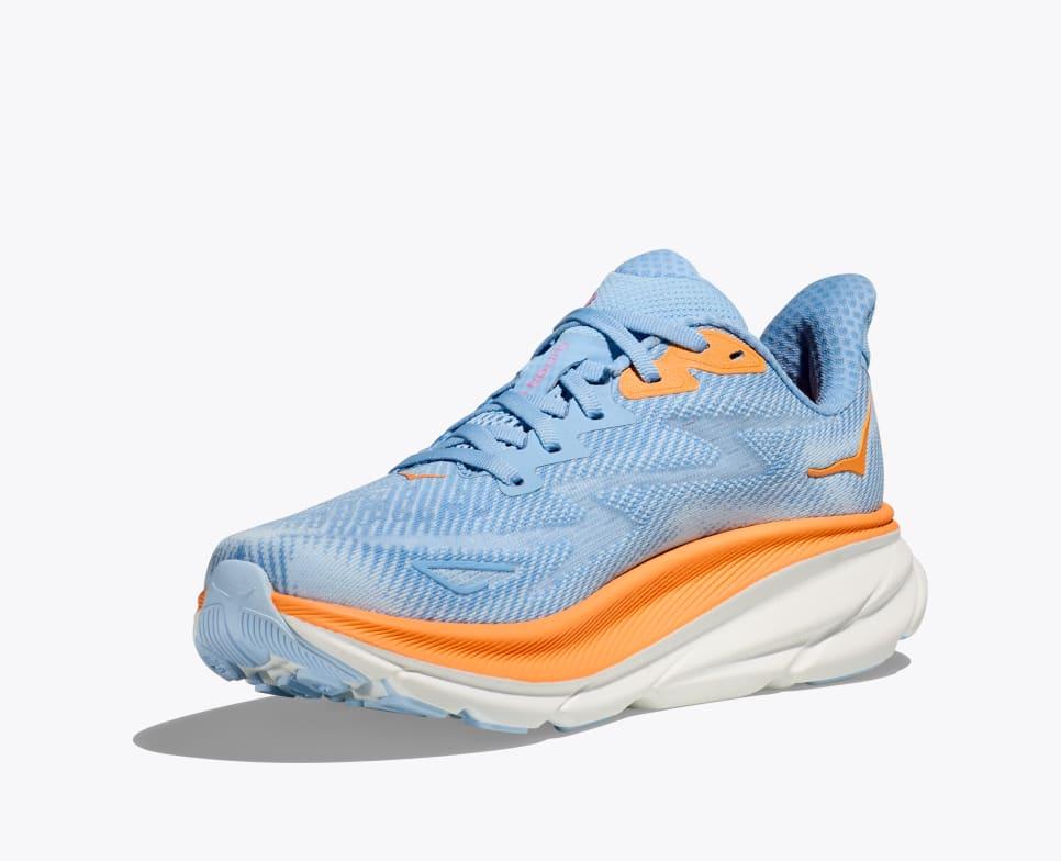 Giày Hoka Clifton 9 Nữ Xanh Cam