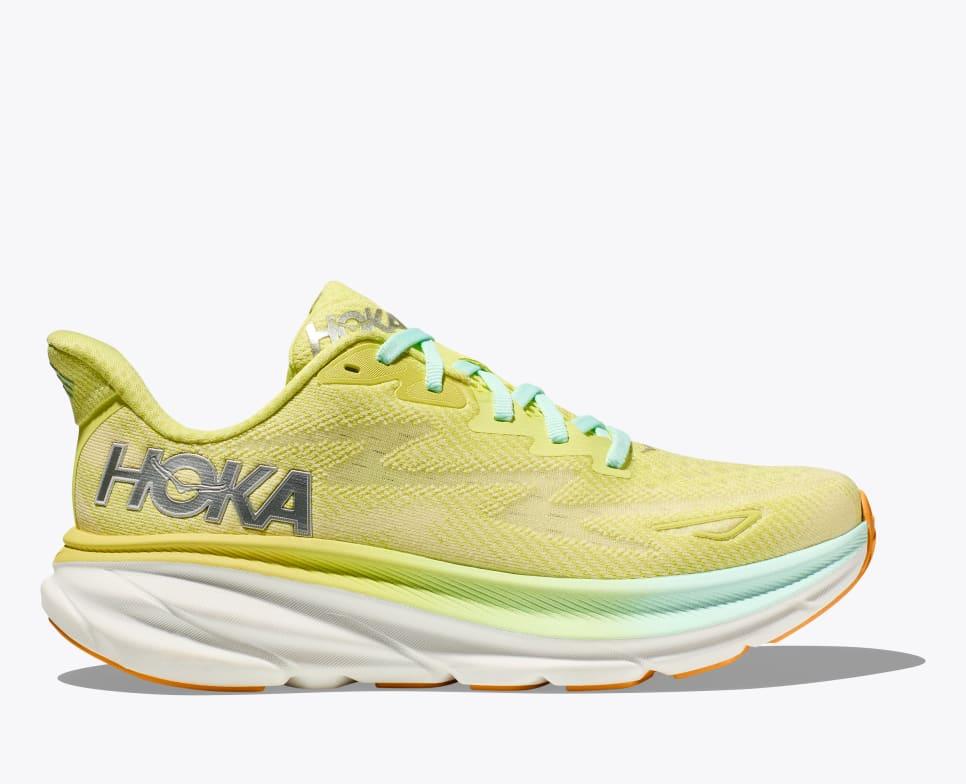 Giày Hoka Clifton 9 Nữ Xanh Vàng