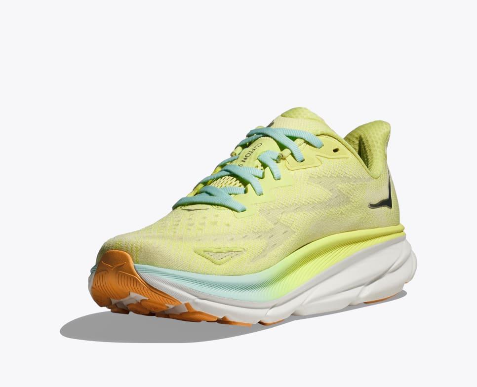 Giày Hoka Clifton 9 Nữ Xanh Vàng