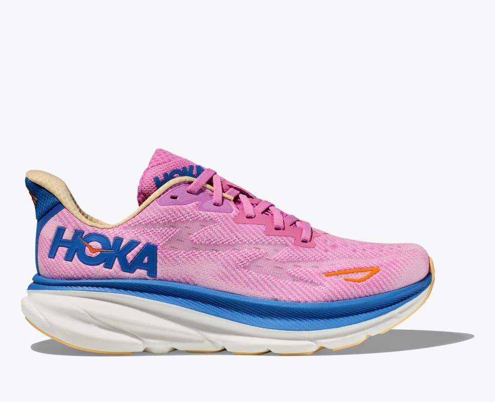 Giày Hoka Clifton 9 Nữ Hồng Xanh