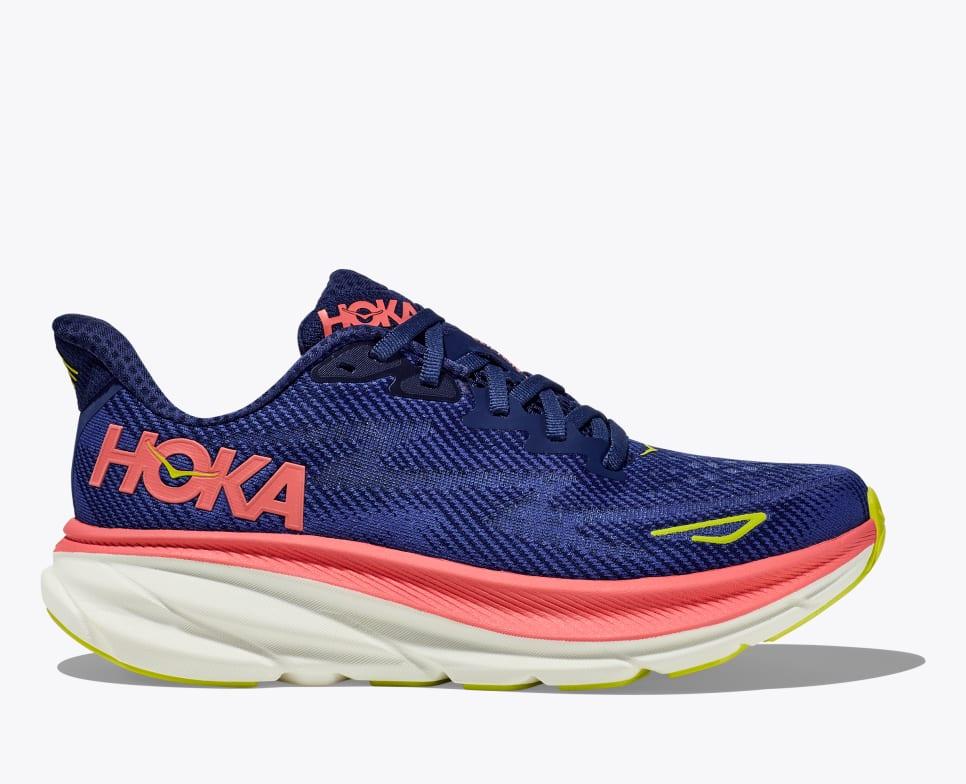 Giày Hoka Clifton 9 Nữ Xanh Đỏ