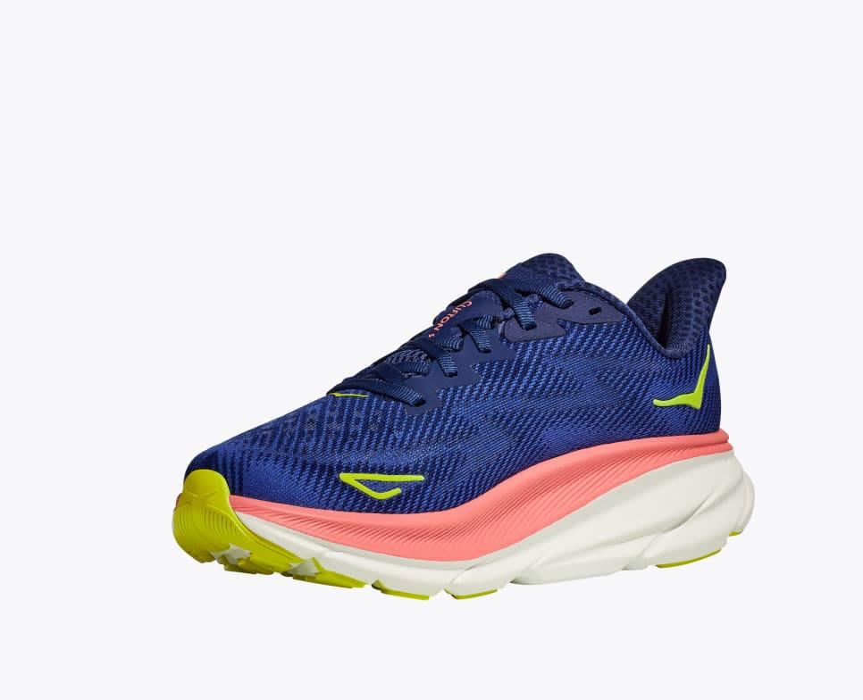 Giày Hoka Clifton 9 Nữ Xanh Đỏ