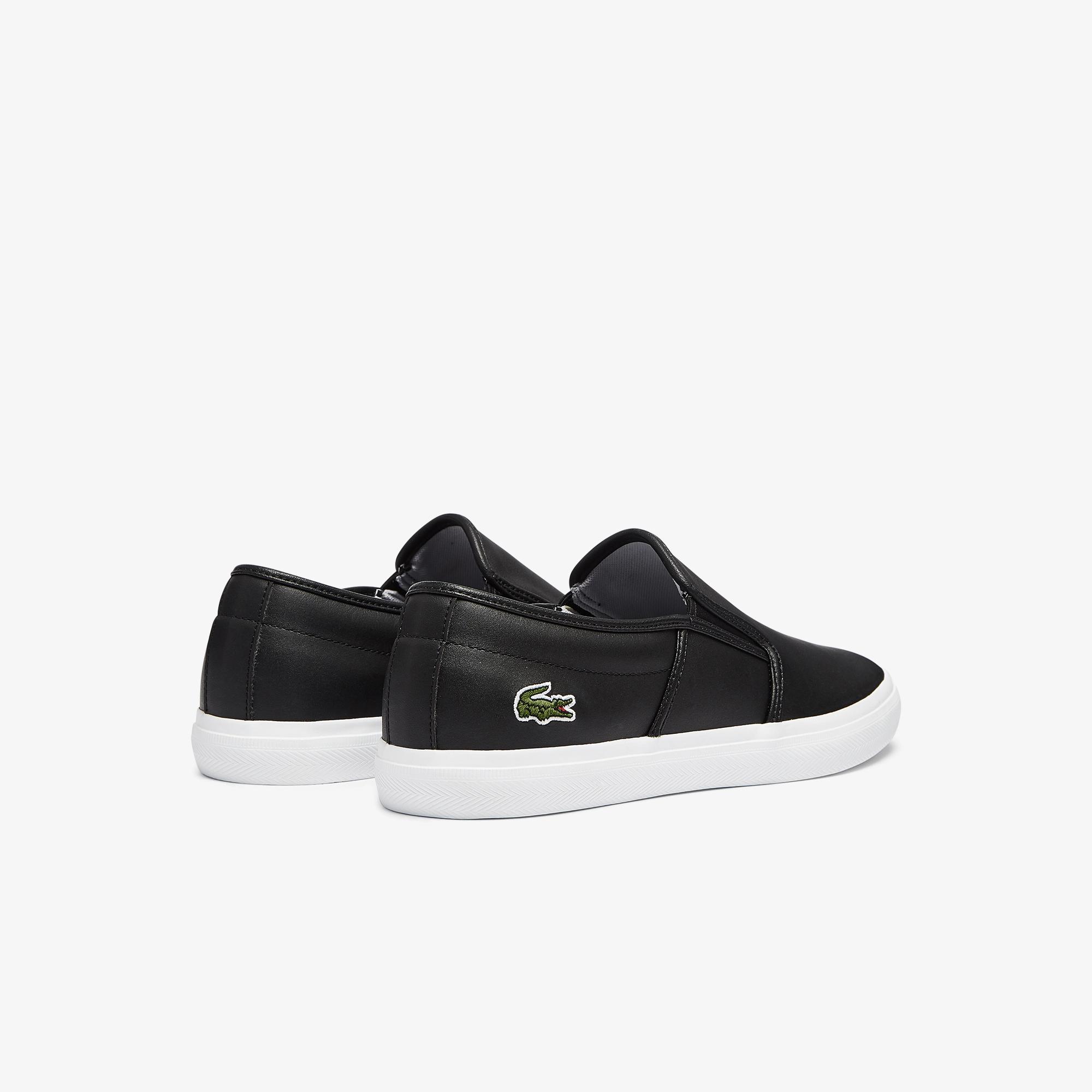 Giày Lacoste Atalya Leather Slip-On Nam Đen Trắng