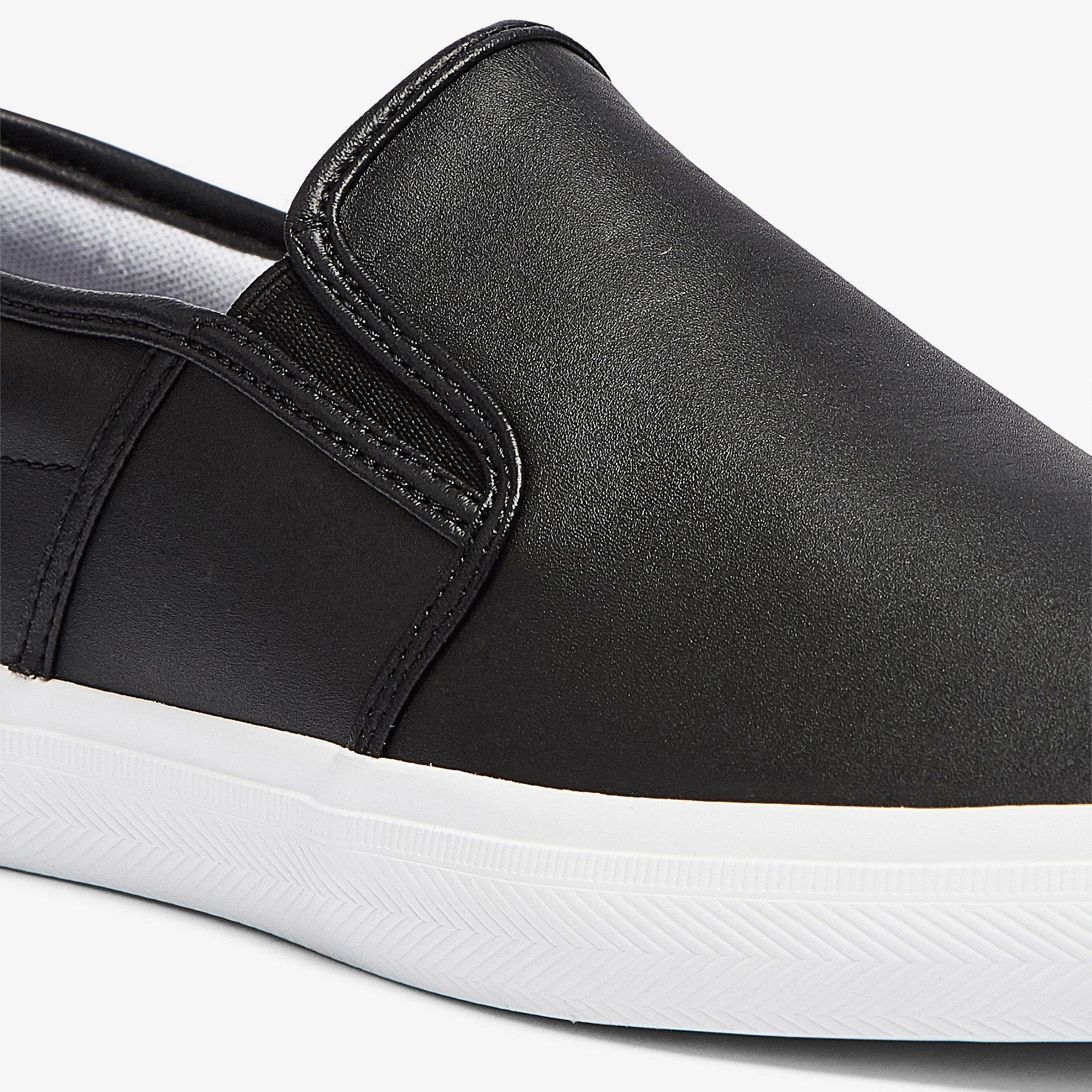 Giày Lacoste Atalya Leather Slip-On Nam Đen Trắng