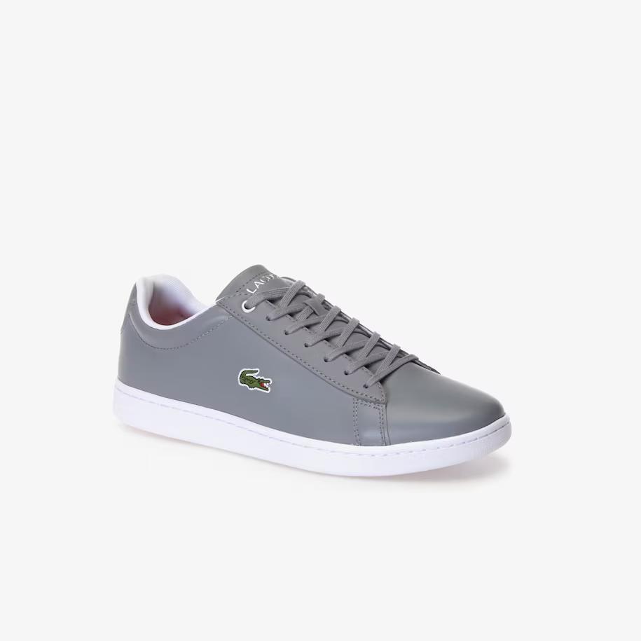 Giày Lacoste Hydez Leather Padded Collar Sneakers Nam Xám