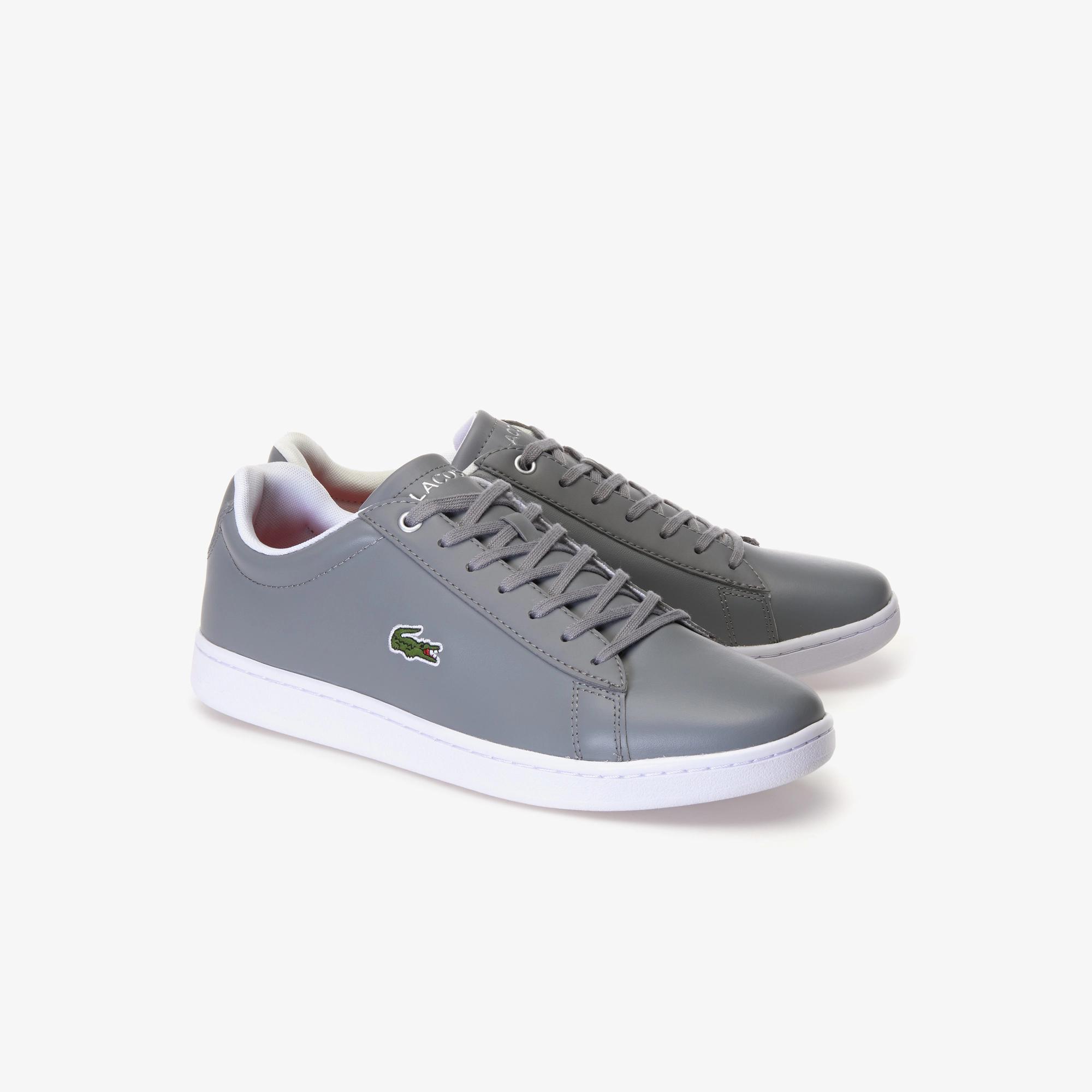 Giày Lacoste Hydez Leather Padded Collar Sneakers Nam Xám