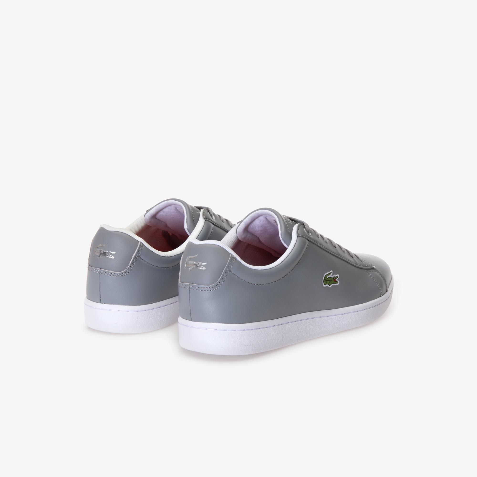 Giày Lacoste Hydez Leather Padded Collar Sneakers Nam Xám