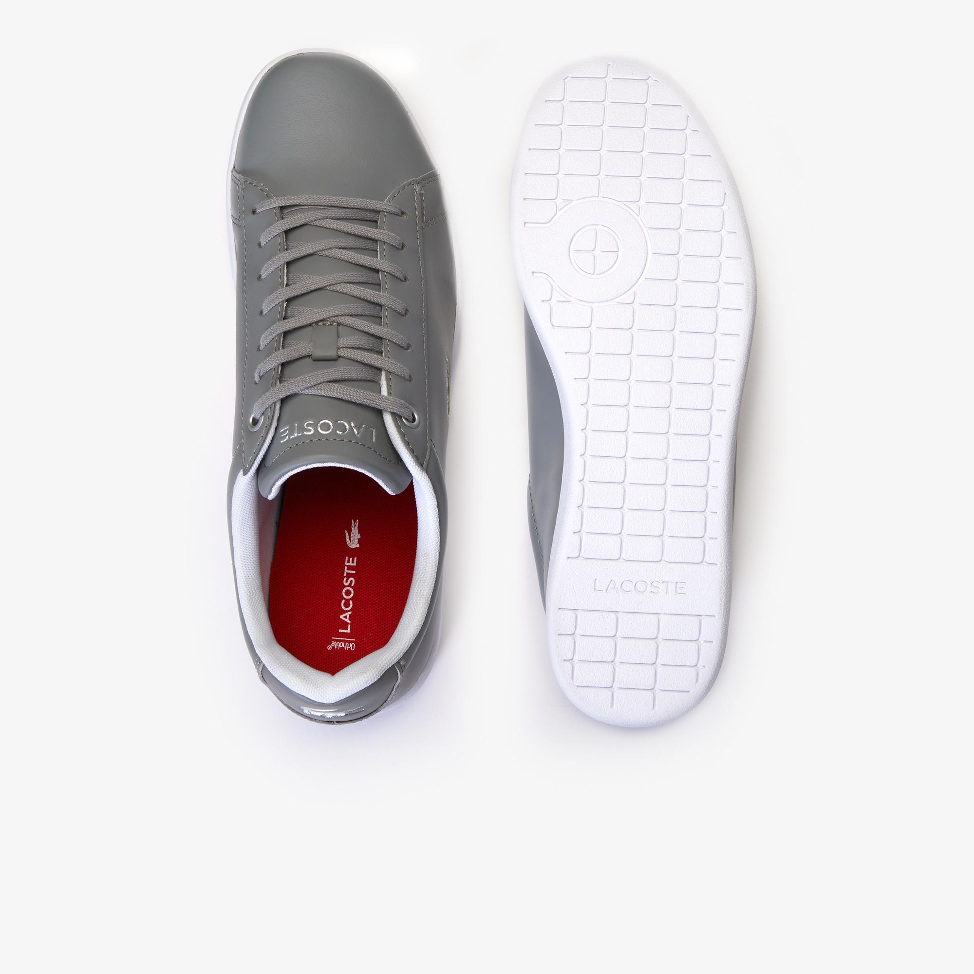 Giày Lacoste Hydez Leather Padded Collar Sneakers Nam Xám