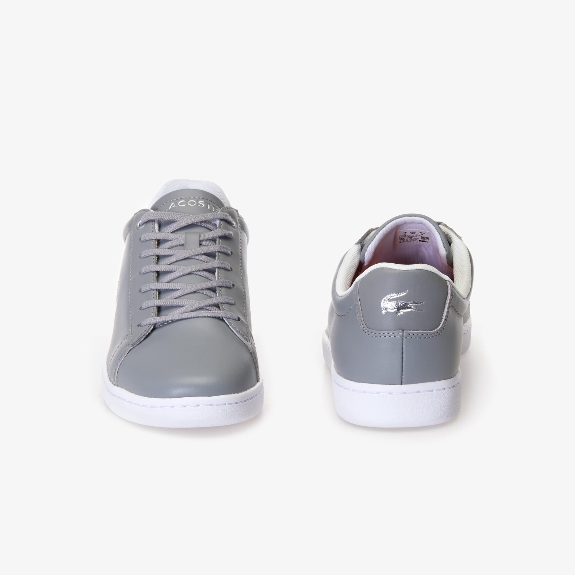 Giày Lacoste Hydez Leather Padded Collar Sneakers Nam Xám