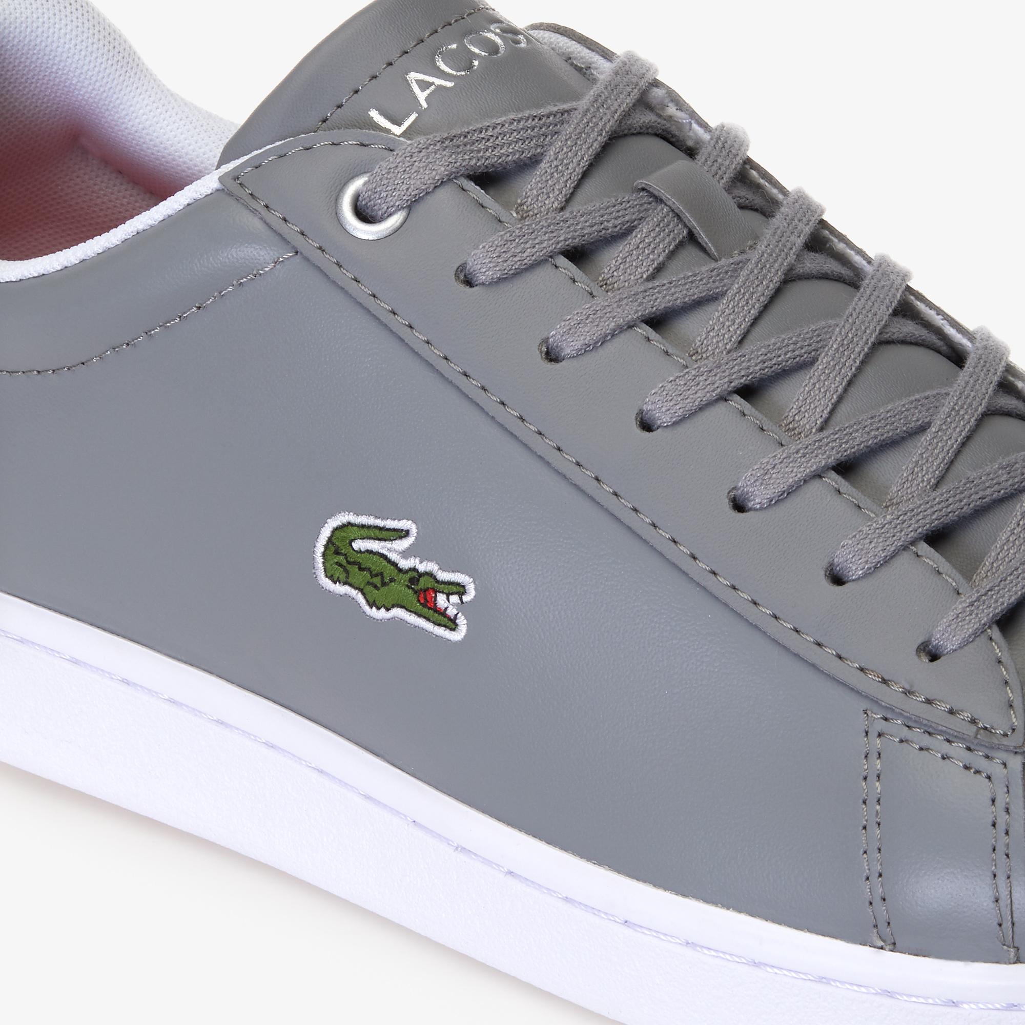 Giày Lacoste Hydez Leather Padded Collar Sneakers Nam Xám