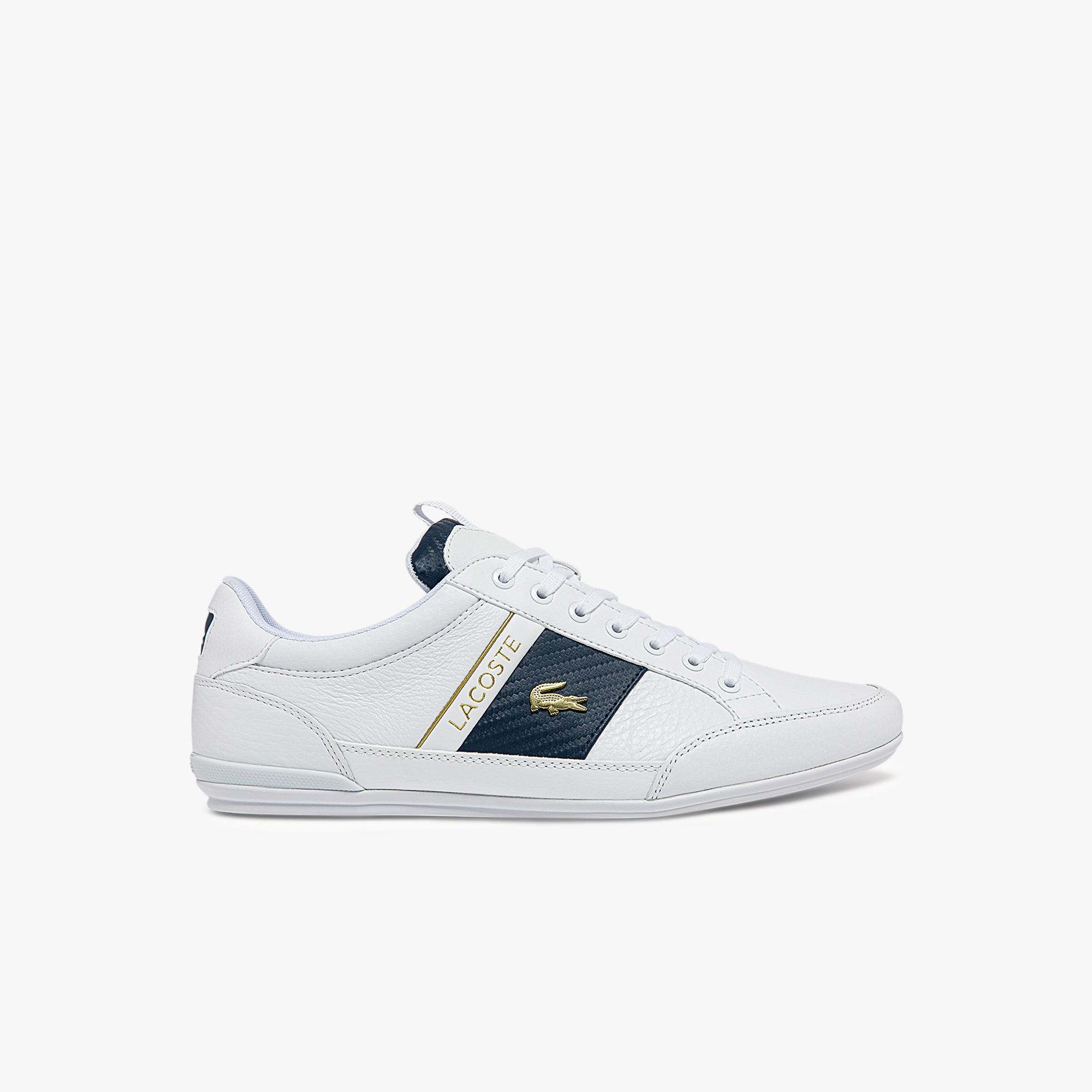 Giày Lacoste Chaymon Leather Sneakers Nam Trắng Xanh