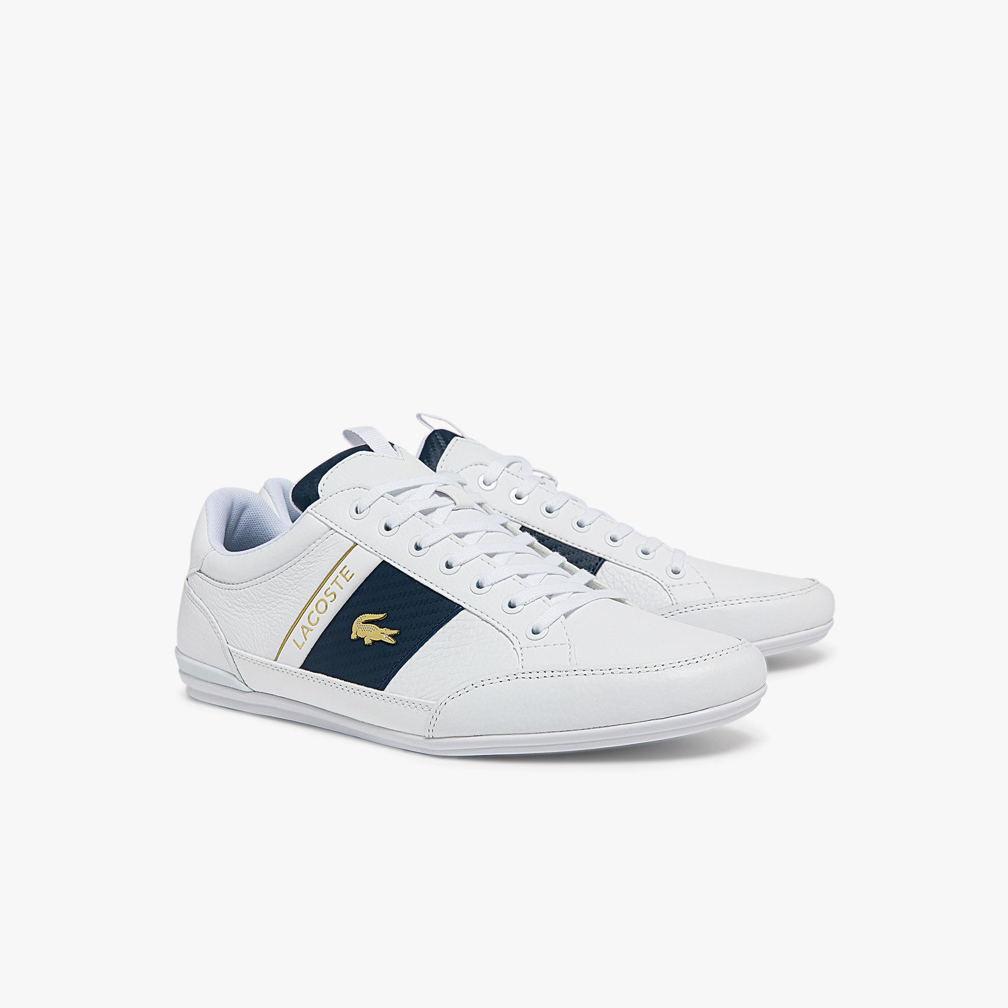 Giày Lacoste Chaymon Leather Sneakers Nam Trắng Xanh