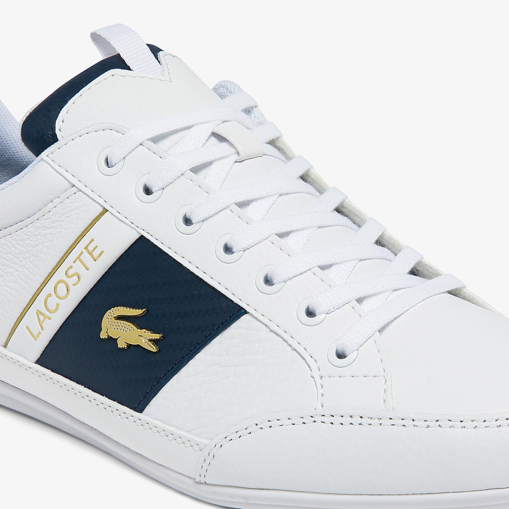 Giày Lacoste Chaymon Leather Sneakers Nam Trắng Xanh