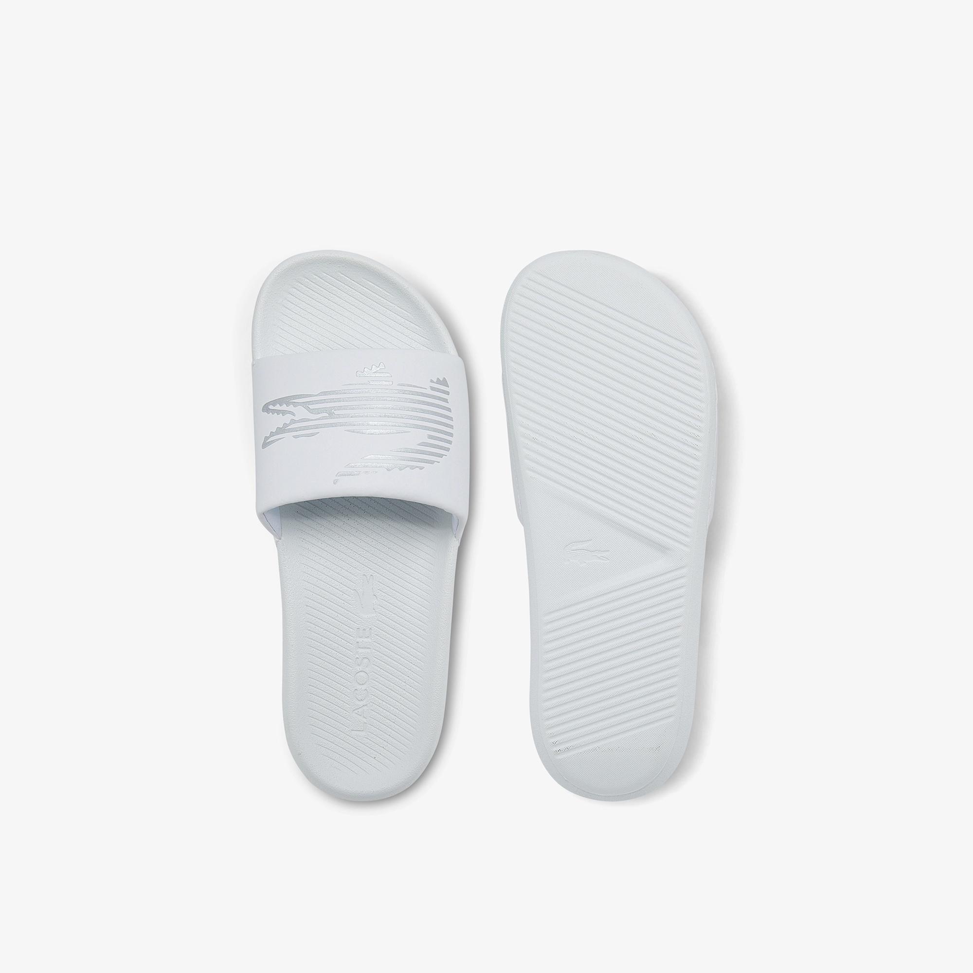 Dép Lacoste Croco Slides Nam Trắng