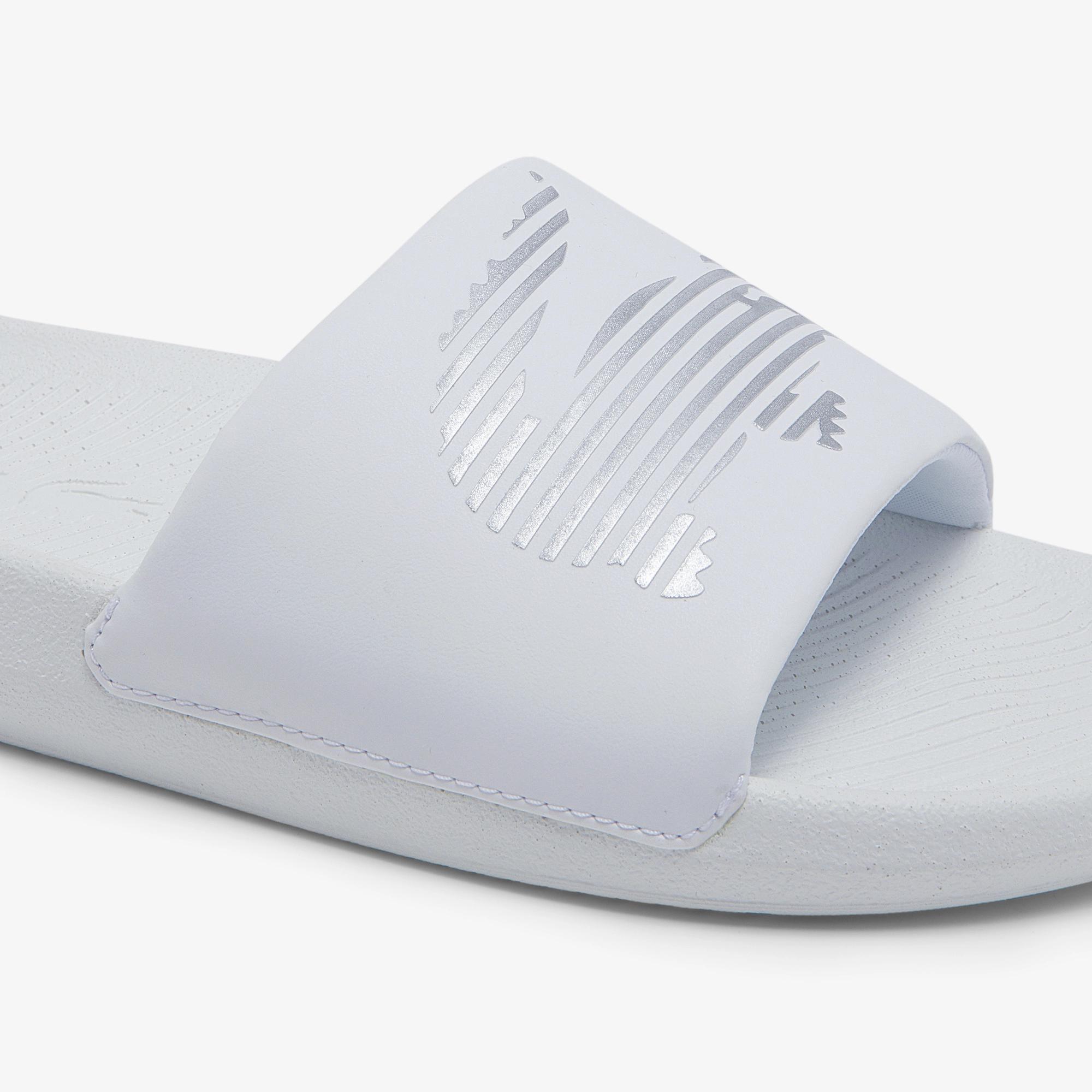 Dép Lacoste Croco Slides Nam Trắng