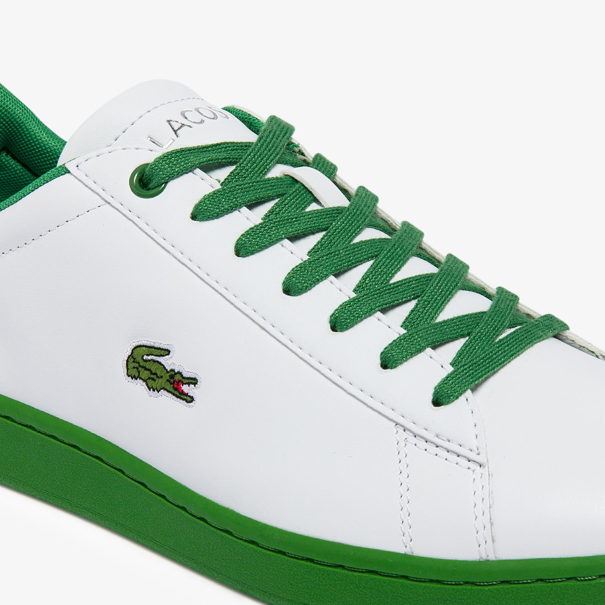 Giày Lacoste Hydez Leather Sneakers Nam Trắng Xanh