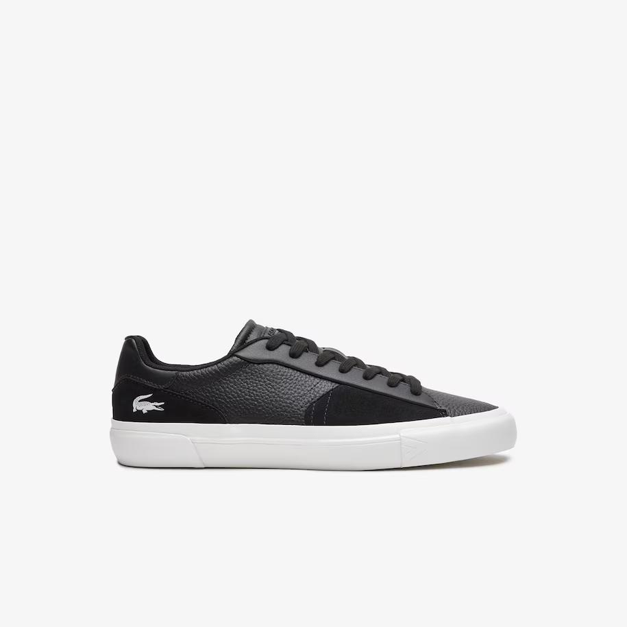 Giày Lacoste L006 Leather Sneakers Nam Đen Trắng