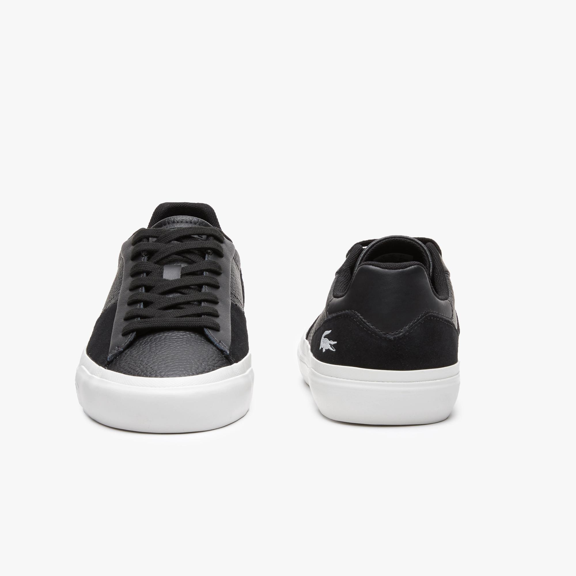 Giày Lacoste L006 Leather Sneakers Nam Đen Trắng