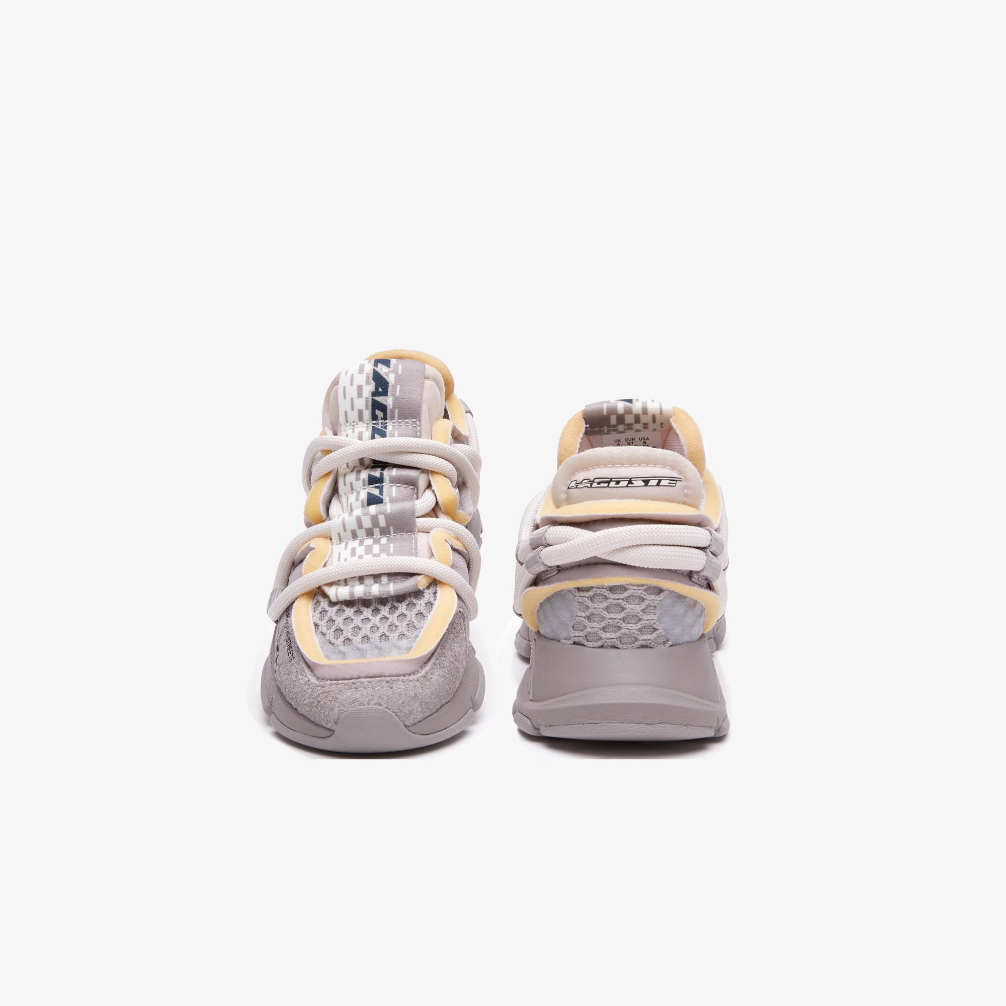 Giày Lacoste L003 Active Runway Sneakers Nam Xám Vàng
