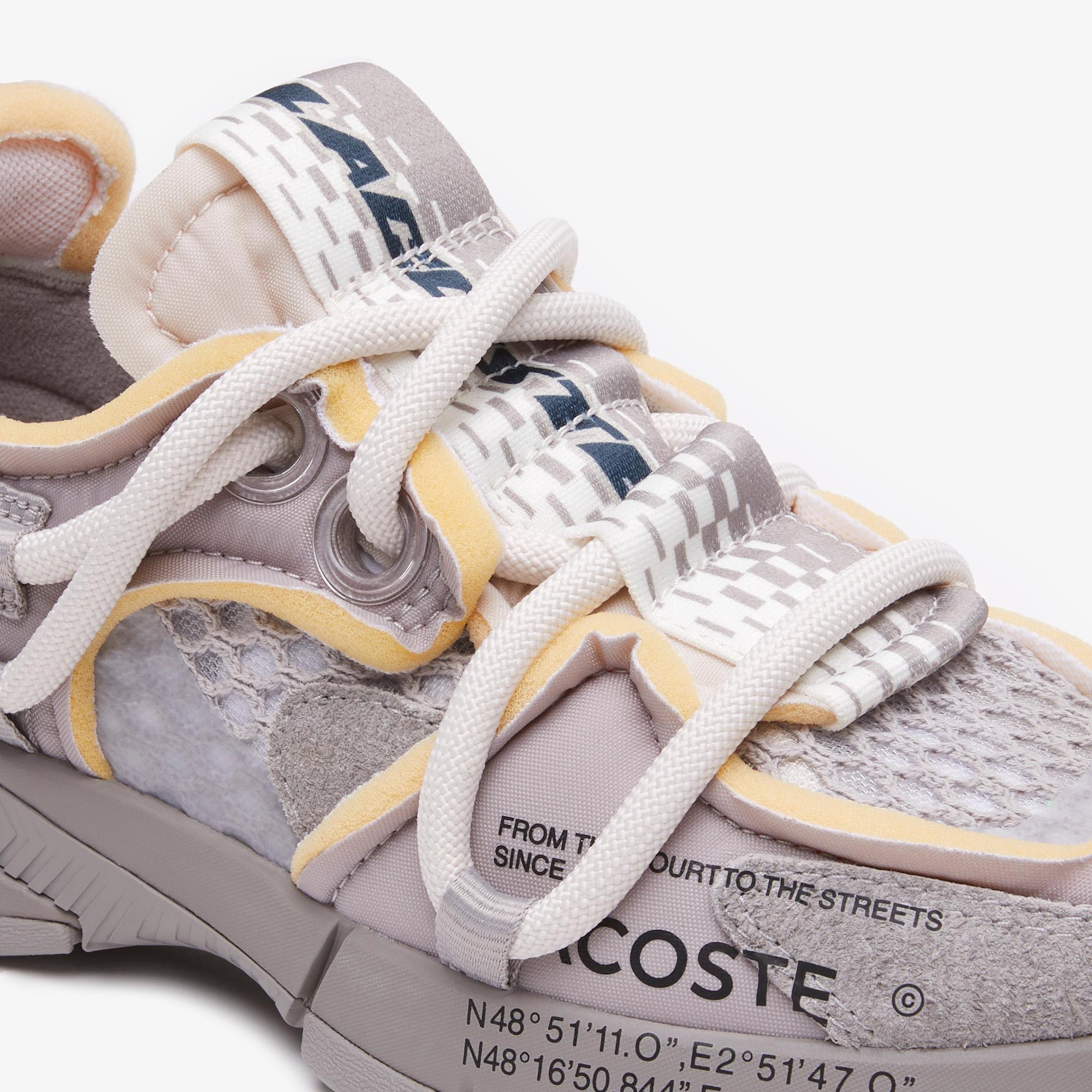 Giày Lacoste L003 Active Runway Sneakers Nam Xám Vàng