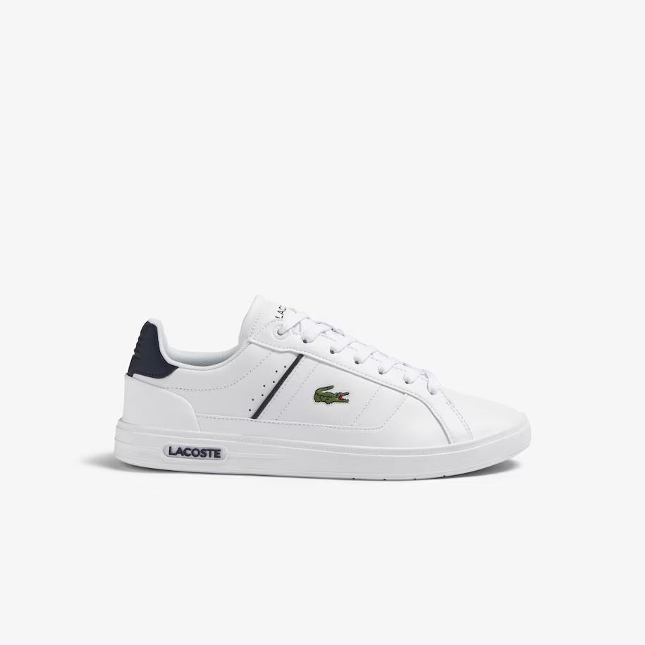 Giày Lacoste Europa Pro Leather Sneakers Nam Trắng Đen