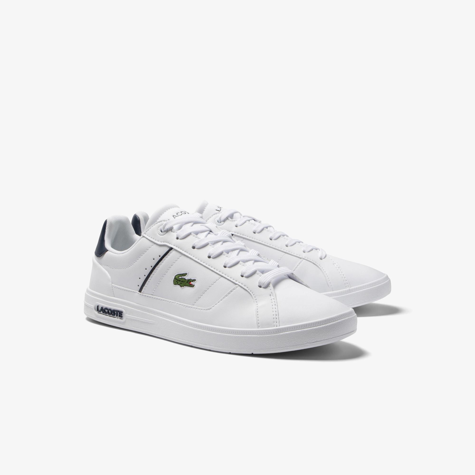 Giày Lacoste Europa Pro Leather Sneakers Nam Trắng Đen