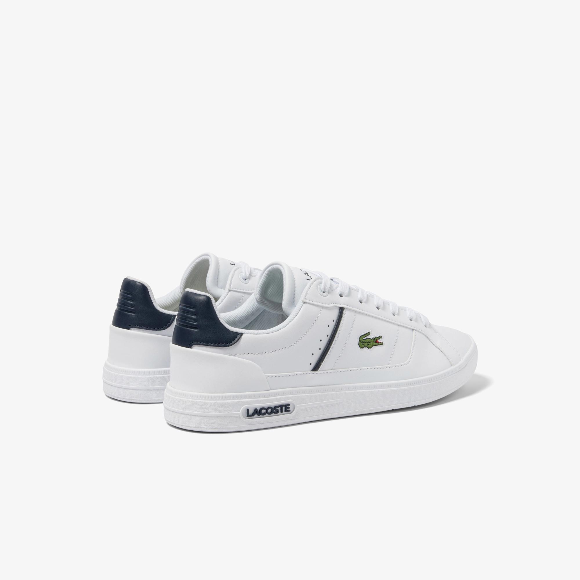 Giày Lacoste Europa Pro Leather Sneakers Nam Trắng Đen