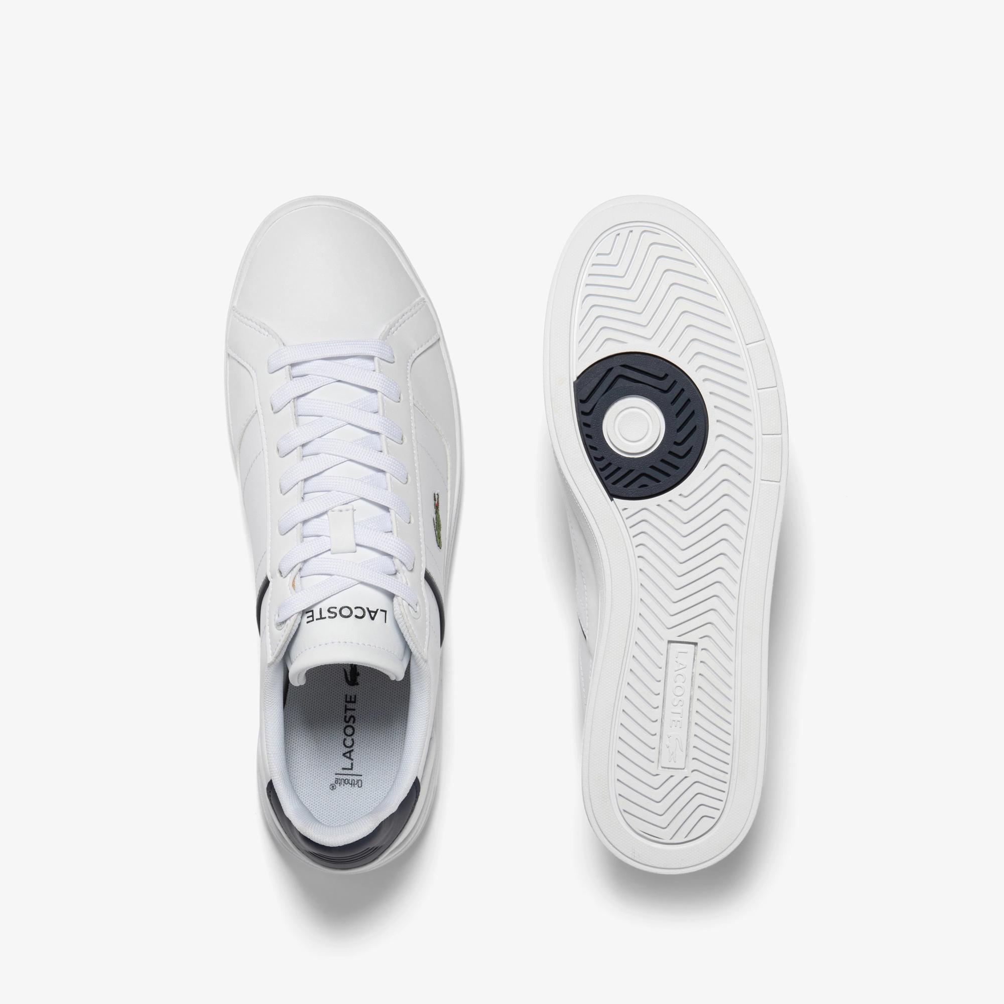 Giày Lacoste Europa Pro Leather Sneakers Nam Trắng Đen