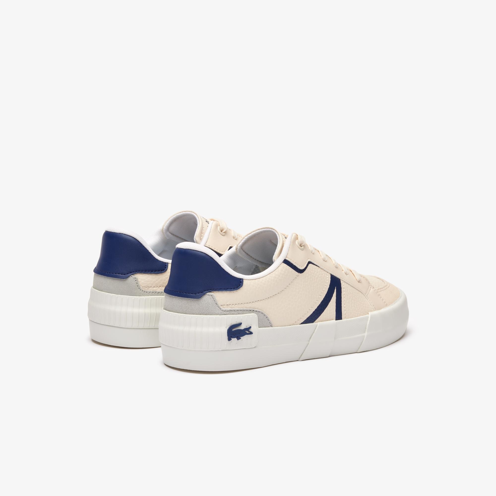 Giày Lacoste L004 Leather Sneakers Nam Trắng Xanh