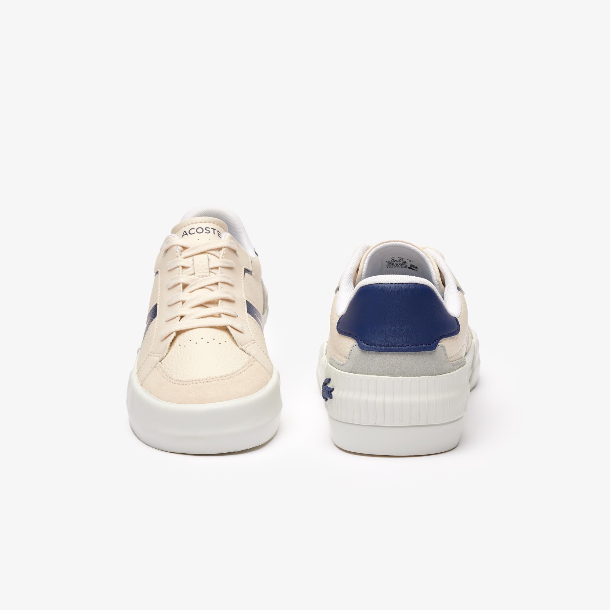 Giày Lacoste L004 Leather Sneakers Nam Trắng Xanh