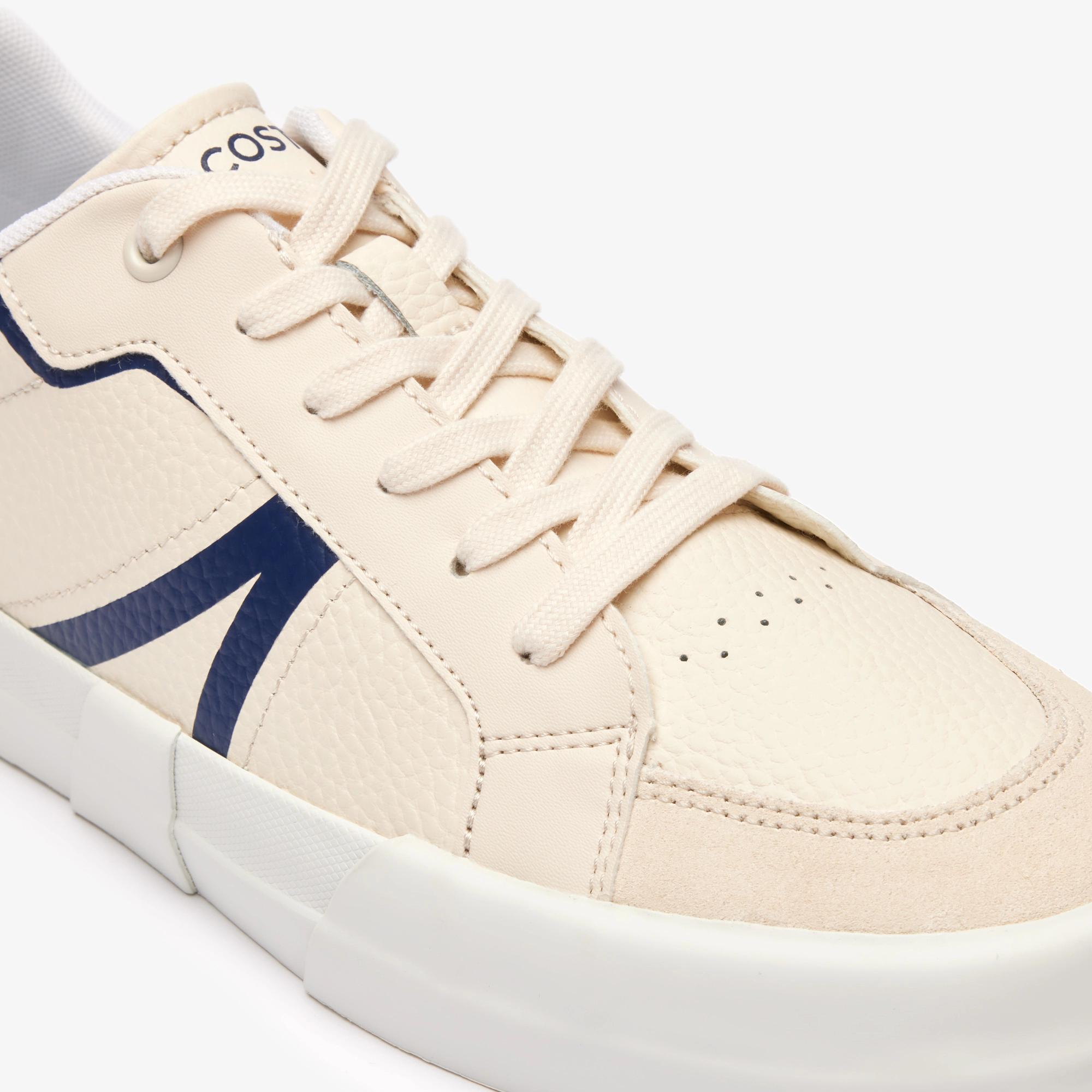 Giày Lacoste L004 Leather Sneakers Nam Trắng Xanh