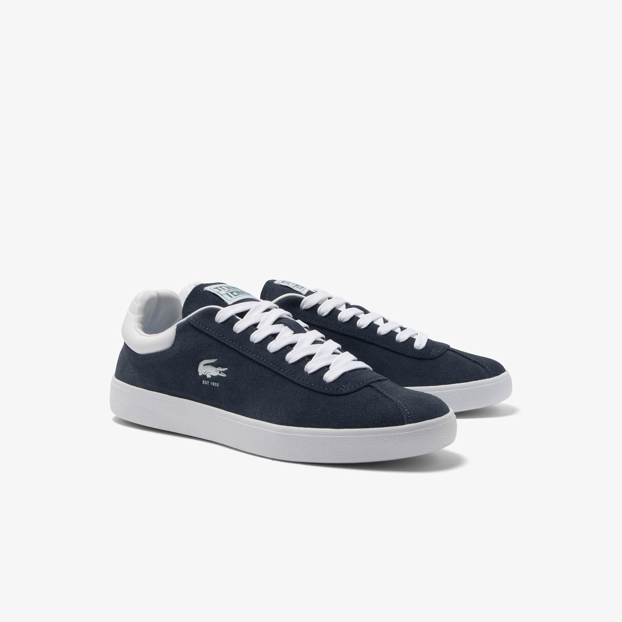 Giày Lacoste Baseshot Suede Sneakers Nam Xanh Trắng