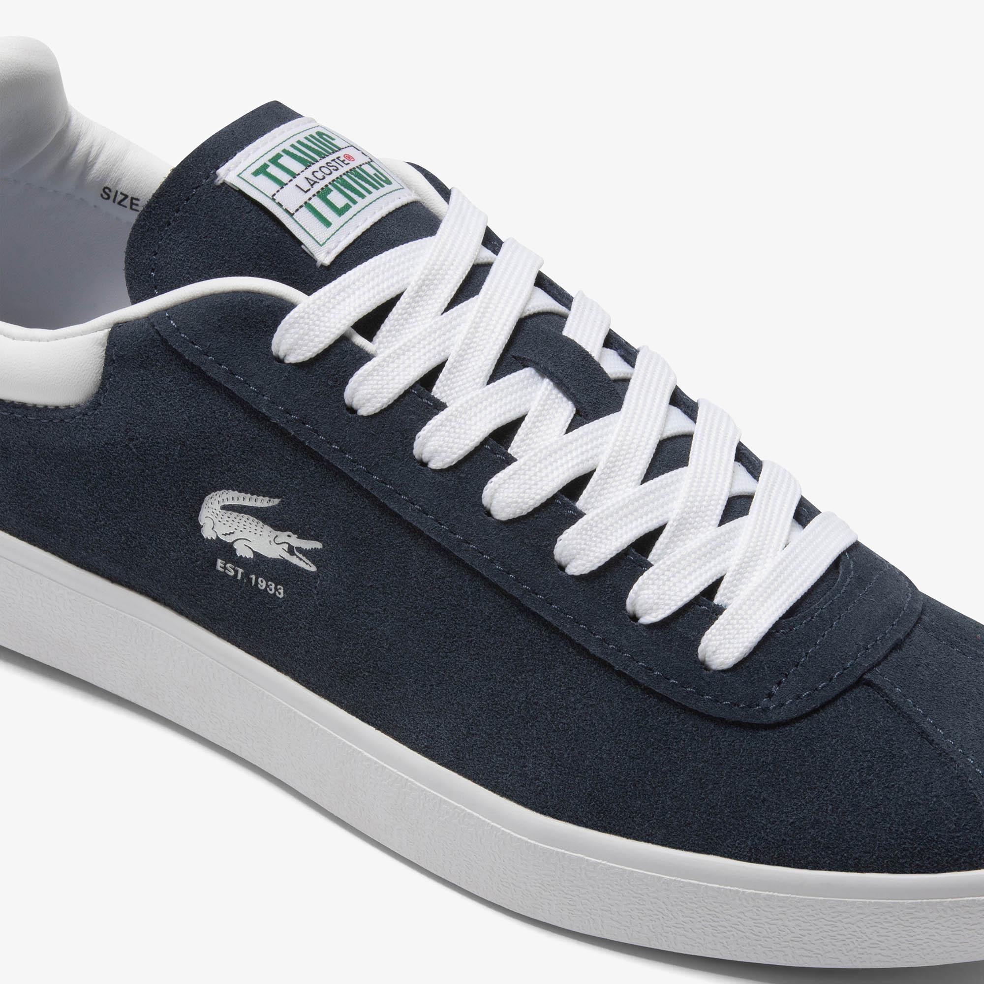 Giày Lacoste Baseshot Suede Sneakers Nam Xanh Trắng