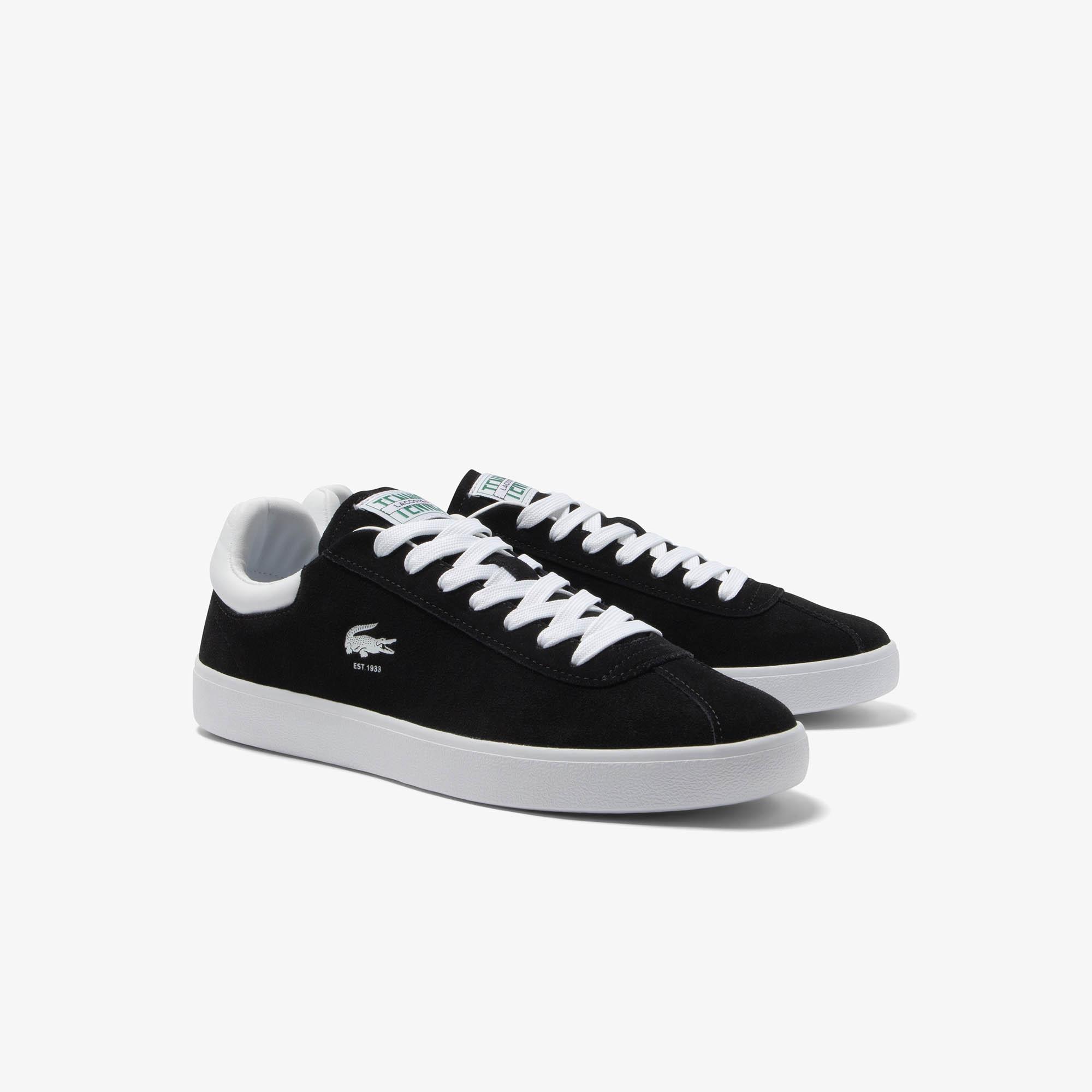 Giày Lacoste Baseshot Suede Sneakers Nam Đen Trắng