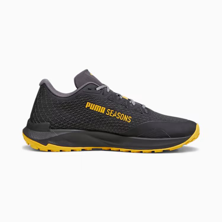 Giày Puma Seasons Fast-Trac Nitro Gore-Tex Men'S Running Shoes Nam Đen Vàng 