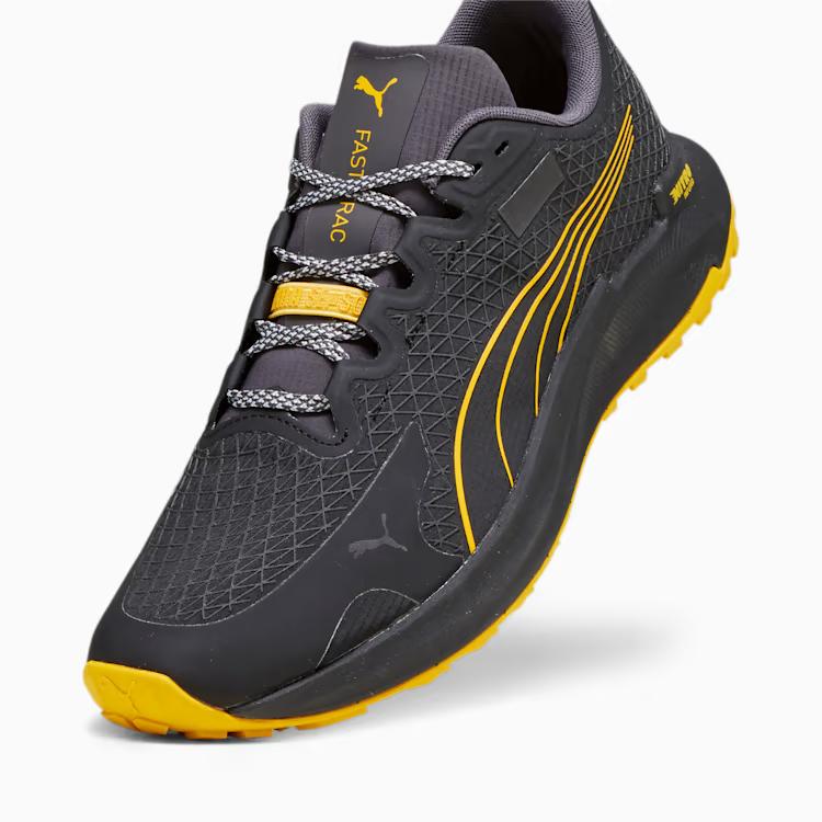 Giày Puma Seasons Fast-Trac Nitro Gore-Tex Men'S Running Shoes Nam Đen Vàng 