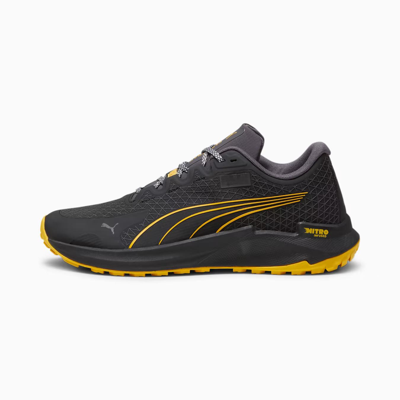 Giày Puma Seasons Fast-Trac Nitro Gore-Tex Men'S Running Shoes Nam Đen Vàng 